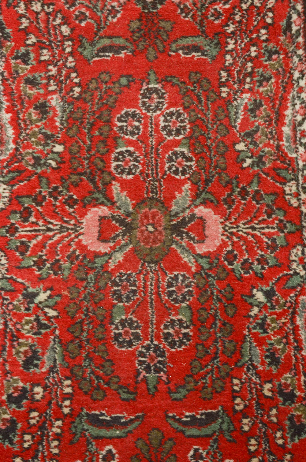 Persian Hand Woven Sarouk Style Wool Runner Rug