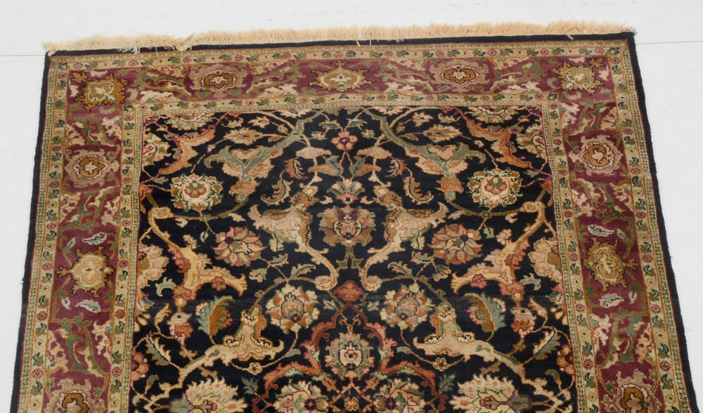 Indian Power Loomed Persian Style Wool Area Rug