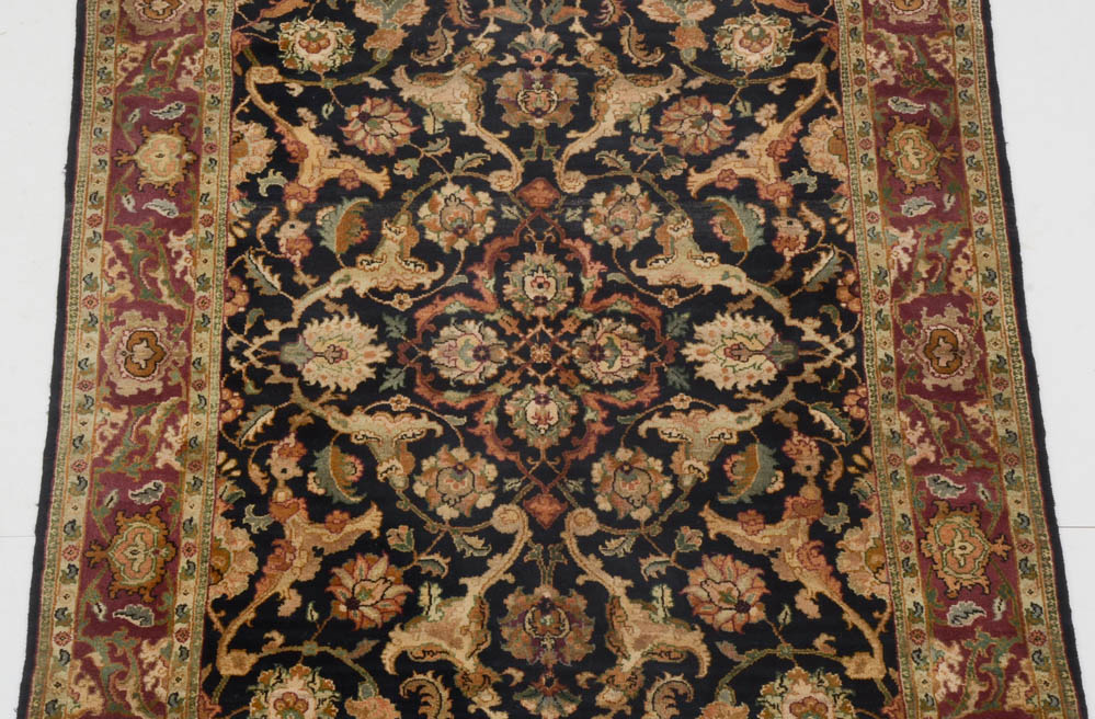 Indian Power Loomed Persian Style Wool Area Rug