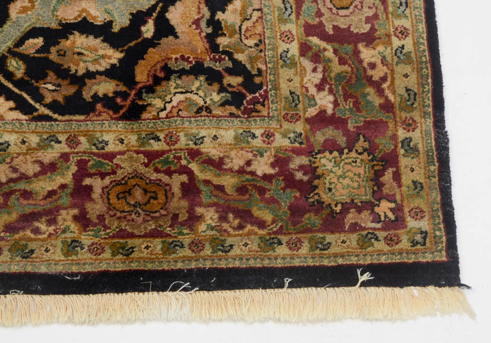 Indian Power Loomed Persian Style Wool Area Rug