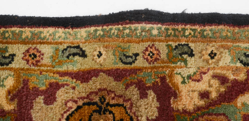 Indian Power Loomed Persian Style Wool Area Rug