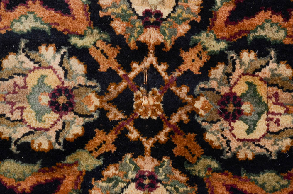 Indian Power Loomed Persian Style Wool Area Rug