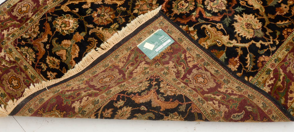 Indian Power Loomed Persian Style Wool Area Rug