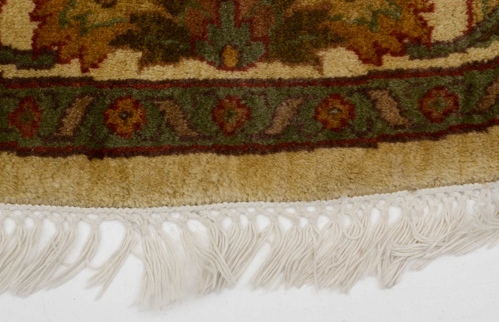 Persian-Inspired Round Wool Area Rug