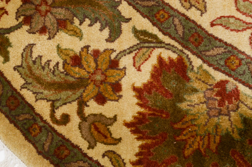 Persian-Inspired Round Wool Area Rug