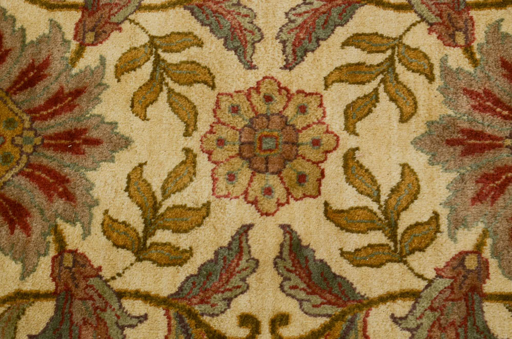 Persian-Inspired Round Wool Area Rug