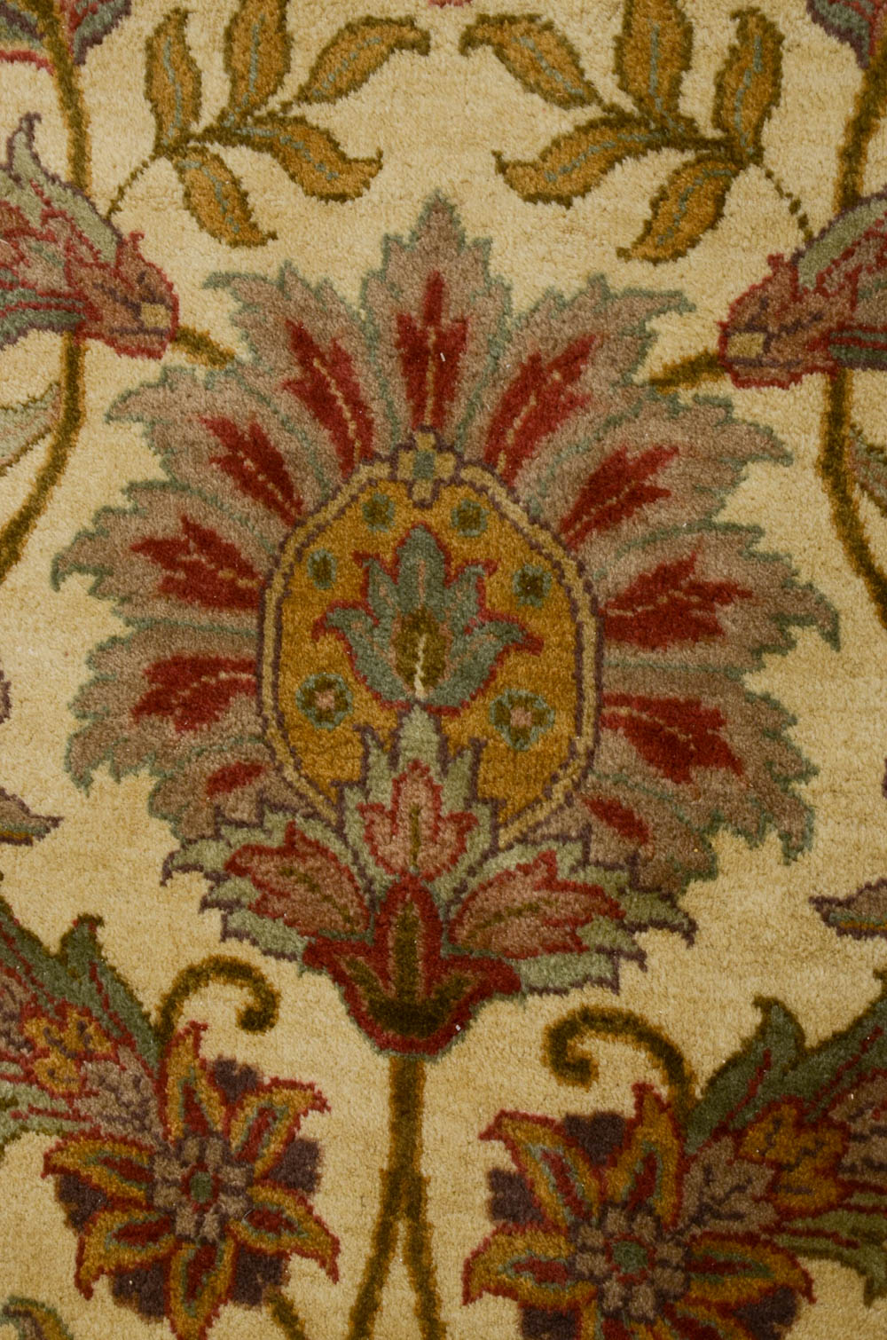 Persian-Inspired Round Wool Area Rug