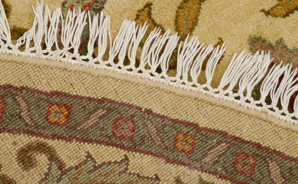 Persian-Inspired Round Wool Area Rug