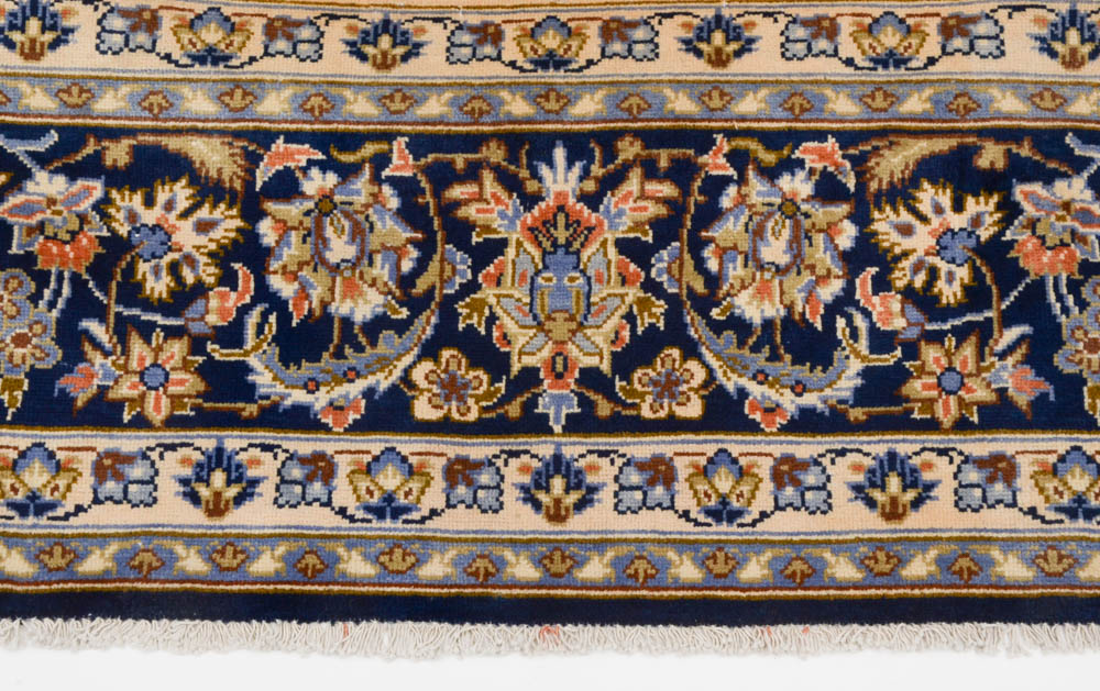 Vintage Persian Isfahan Hand Woven Wool Room-Sized Area Rug