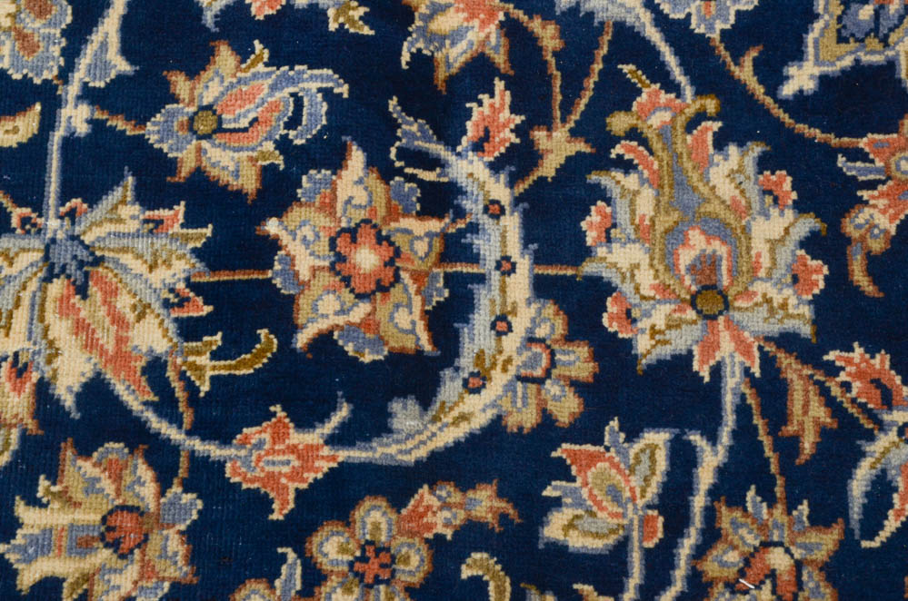 Vintage Persian Isfahan Hand Woven Wool Room-Sized Area Rug