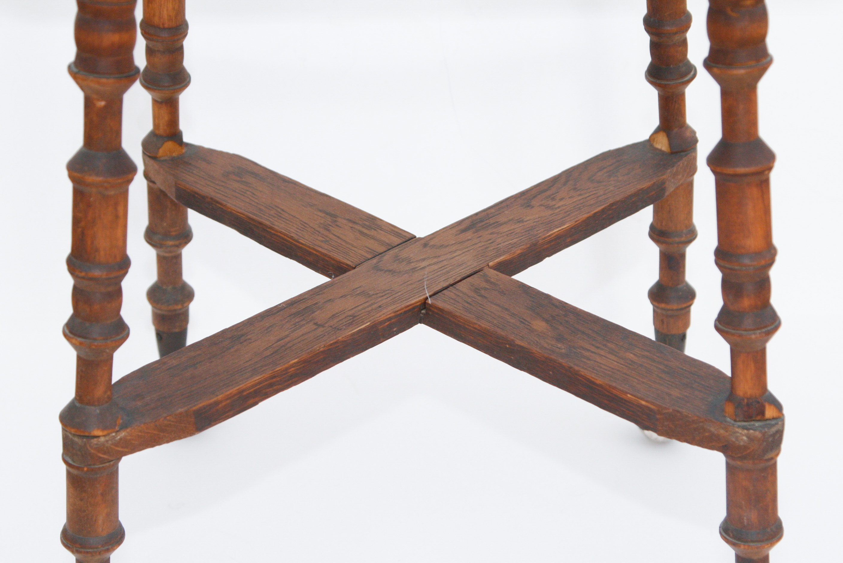 Early 20th C. Tobacco Card Top Games Table