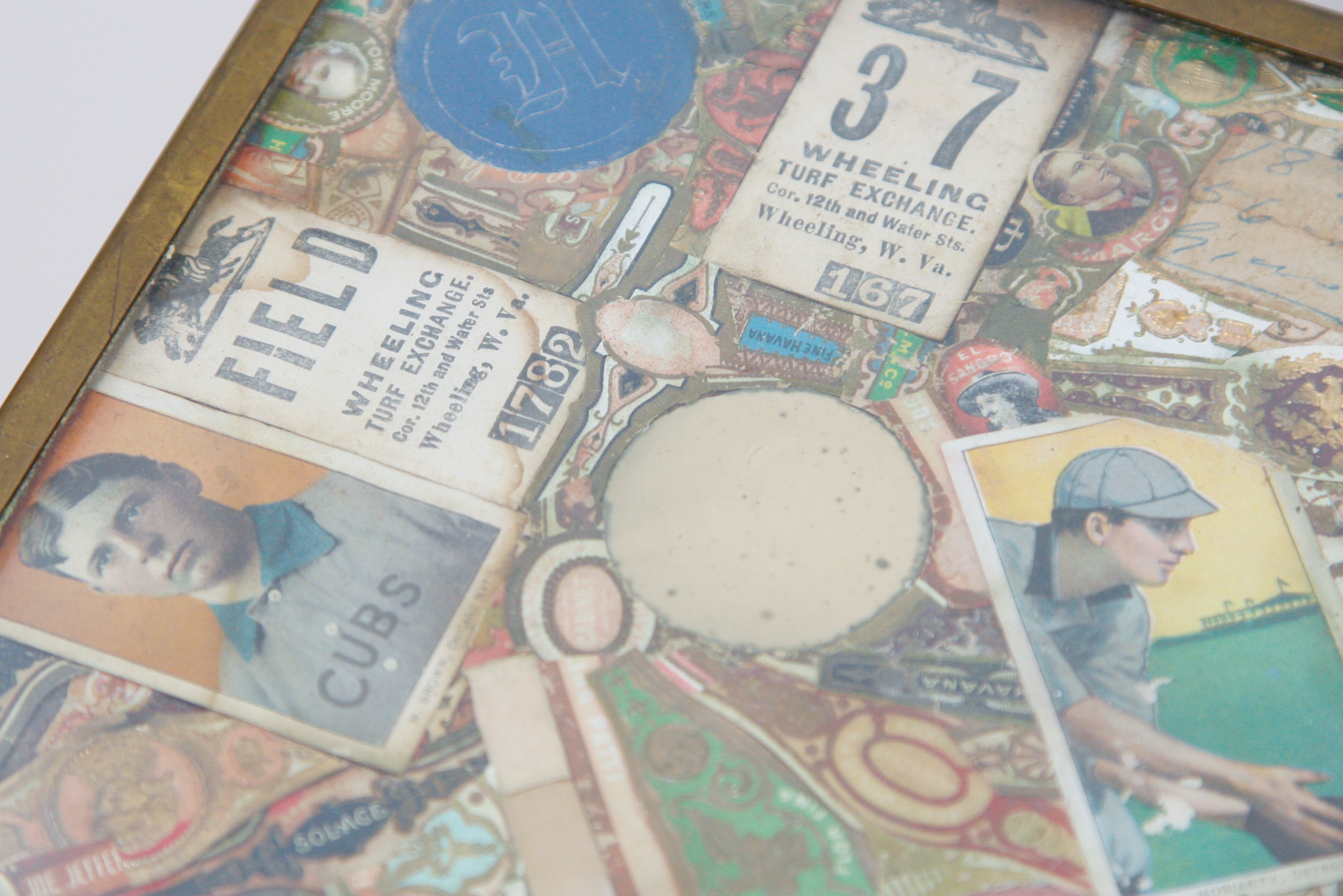 Early 20th C. Tobacco Card Top Games Table