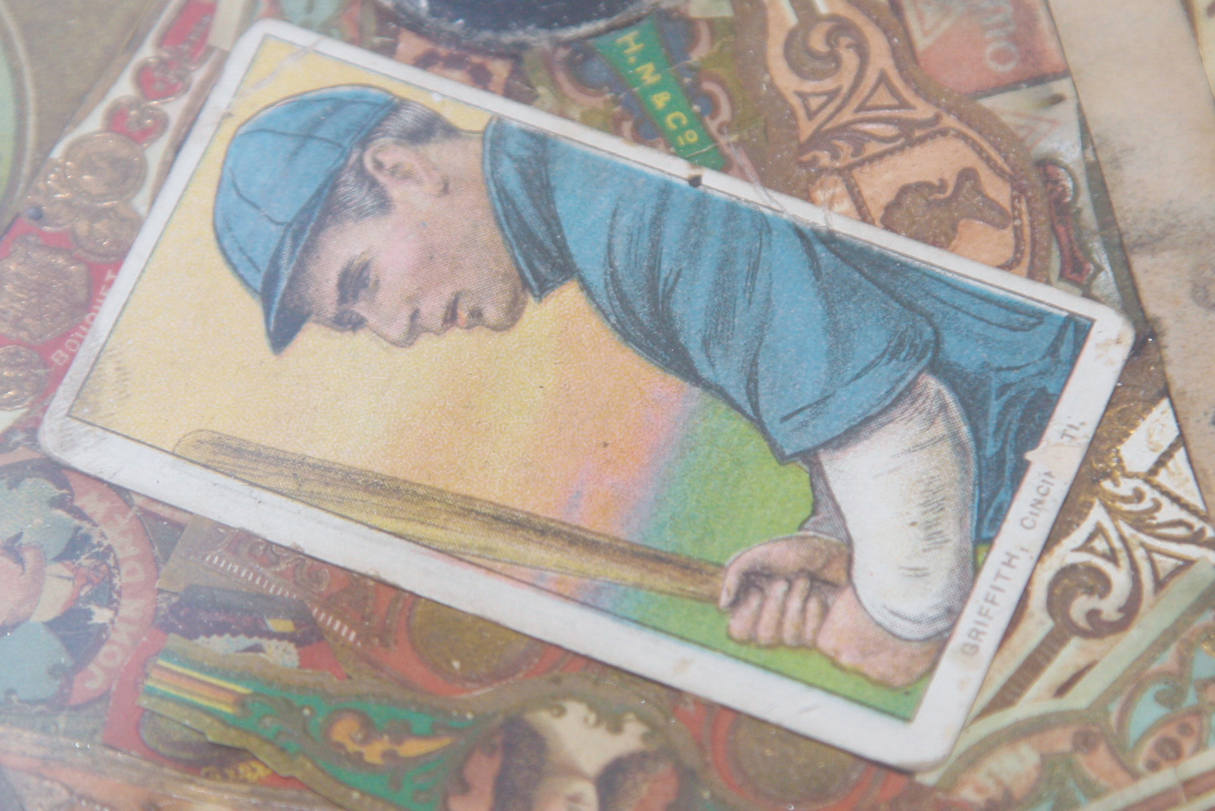 Early 20th C. Tobacco Card Top Games Table