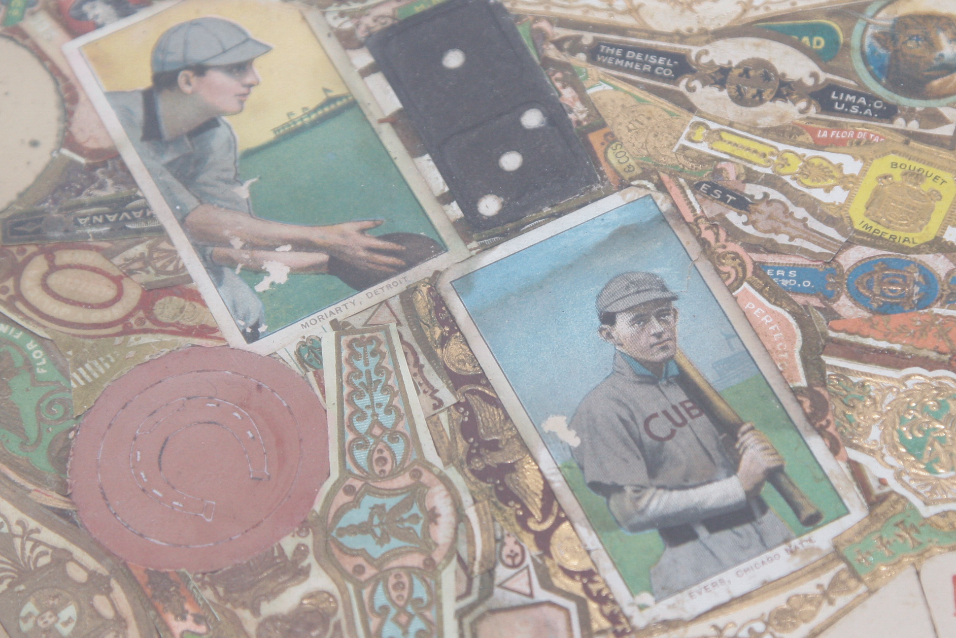 Early 20th C. Tobacco Card Top Games Table