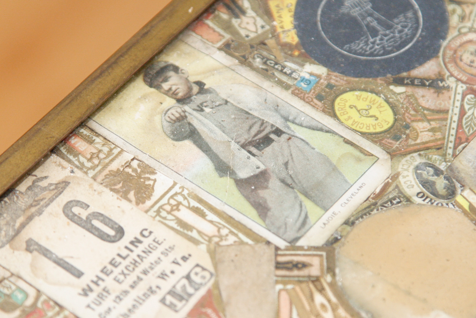 Early 20th C. Tobacco Card Top Games Table