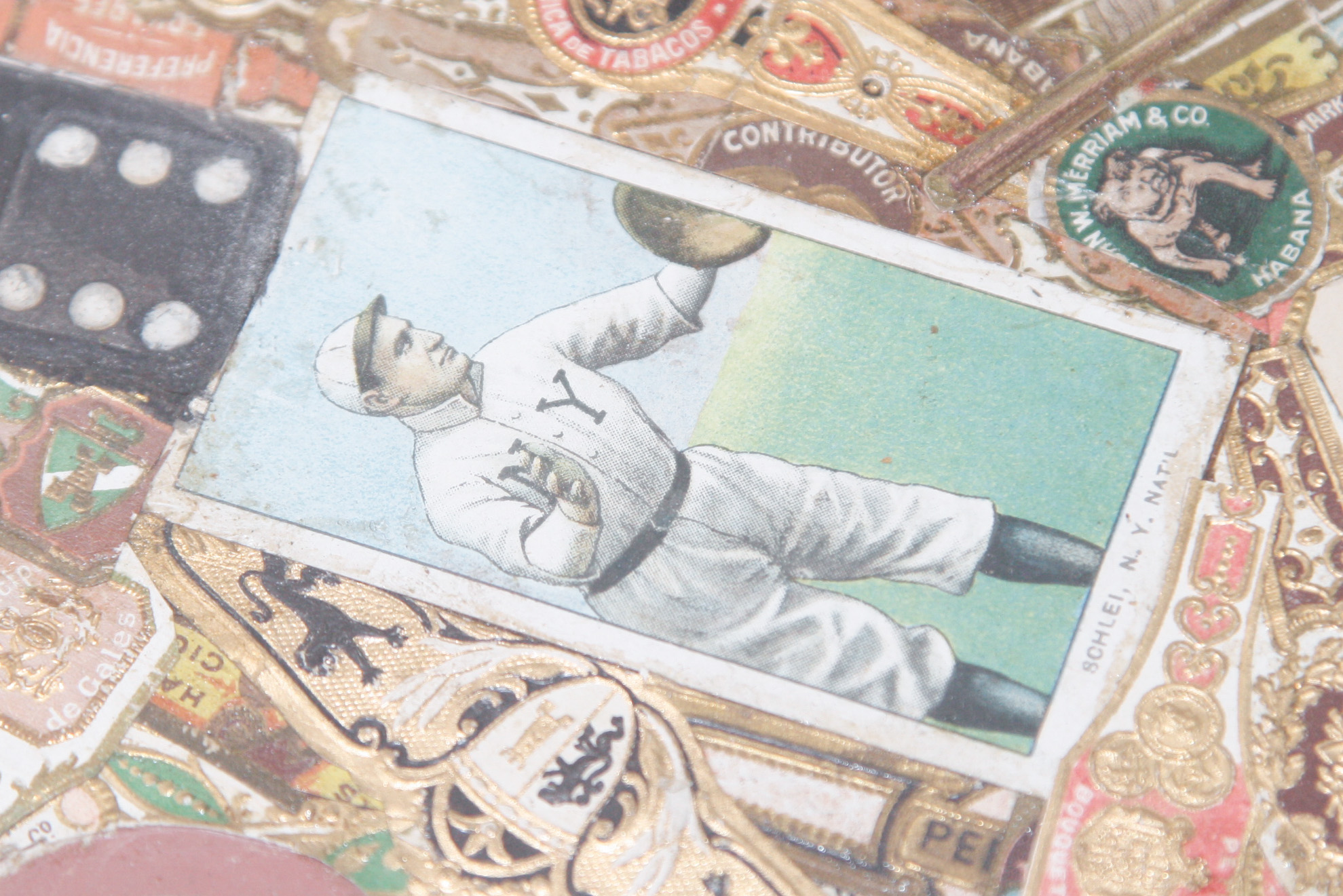 Early 20th C. Tobacco Card Top Games Table