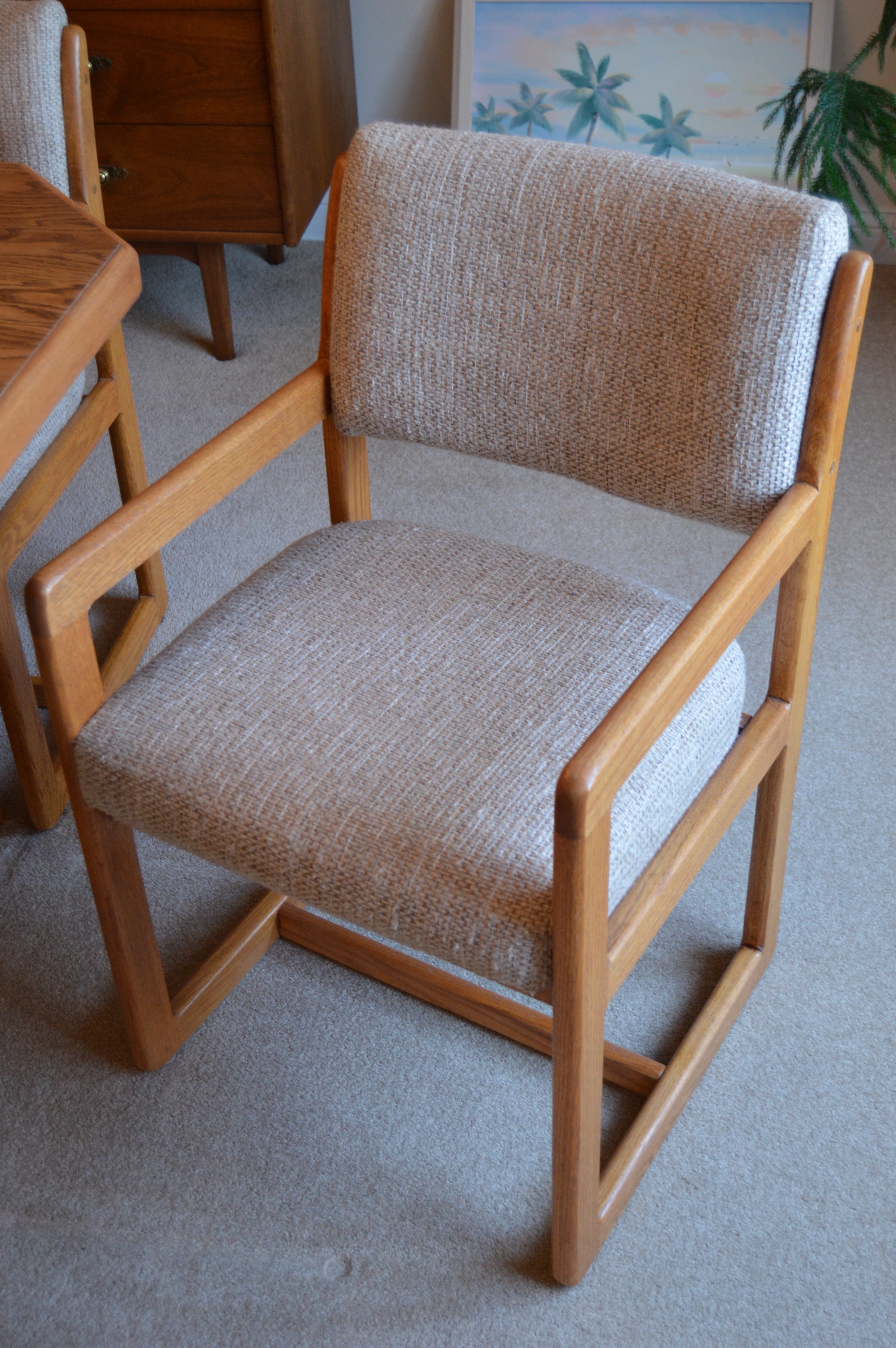 Oak Dining Table and Chair Set