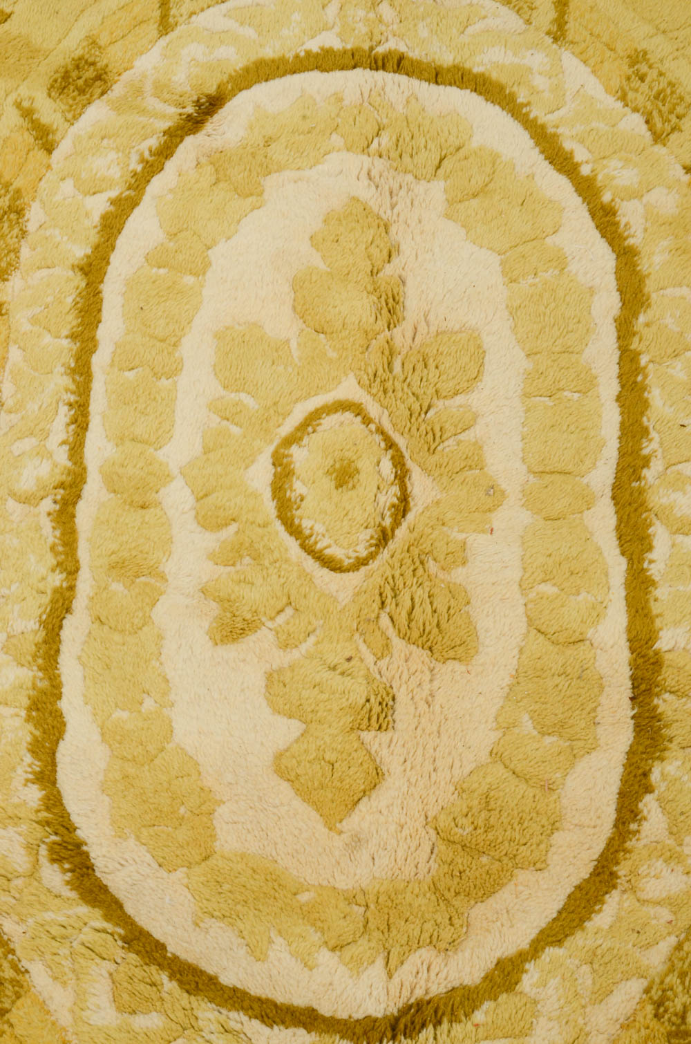 Hand-Woven Khalabar Golden Wool Room-Sized Area Rug