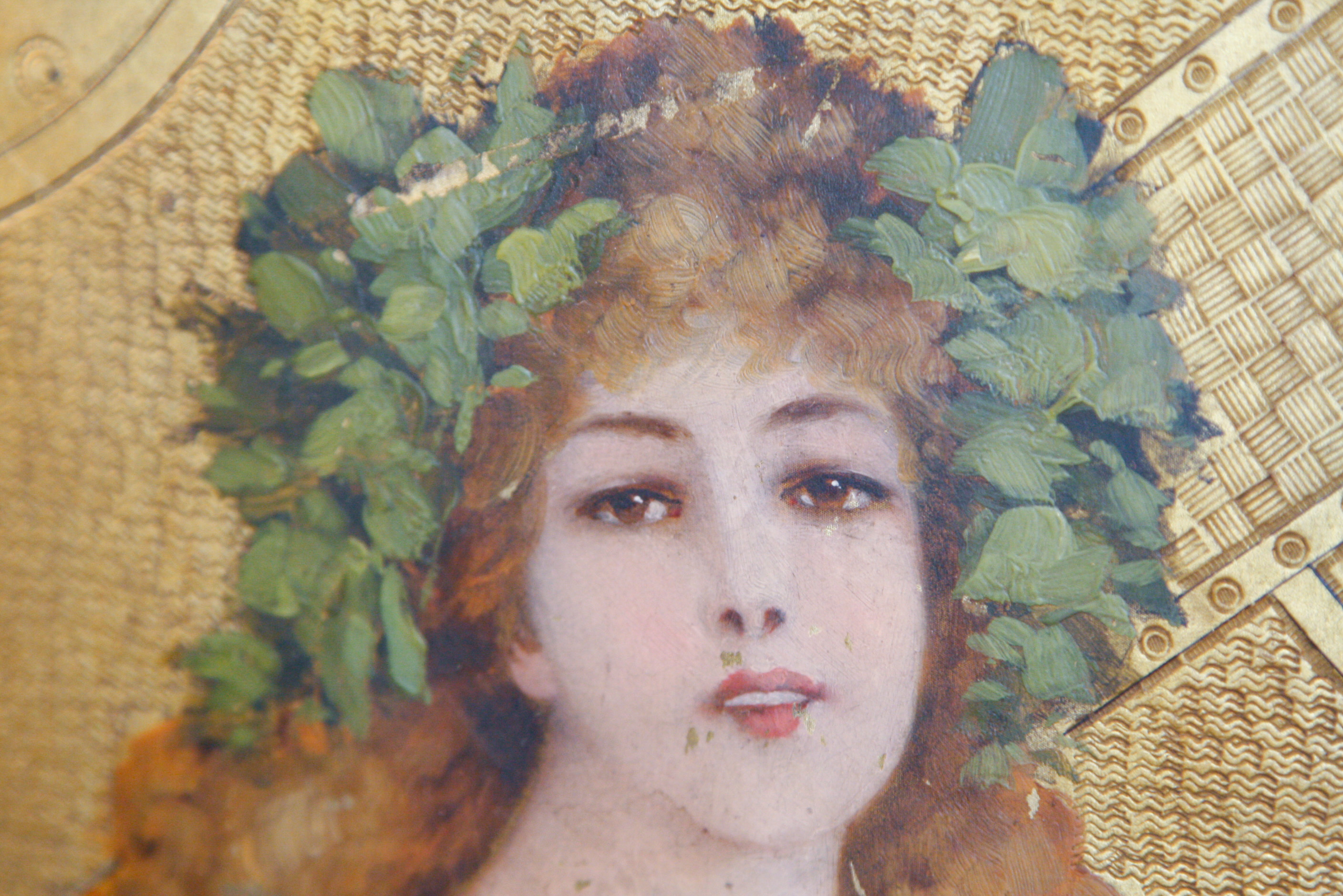 Hand-Painted Art Nouveau German Photograph Album