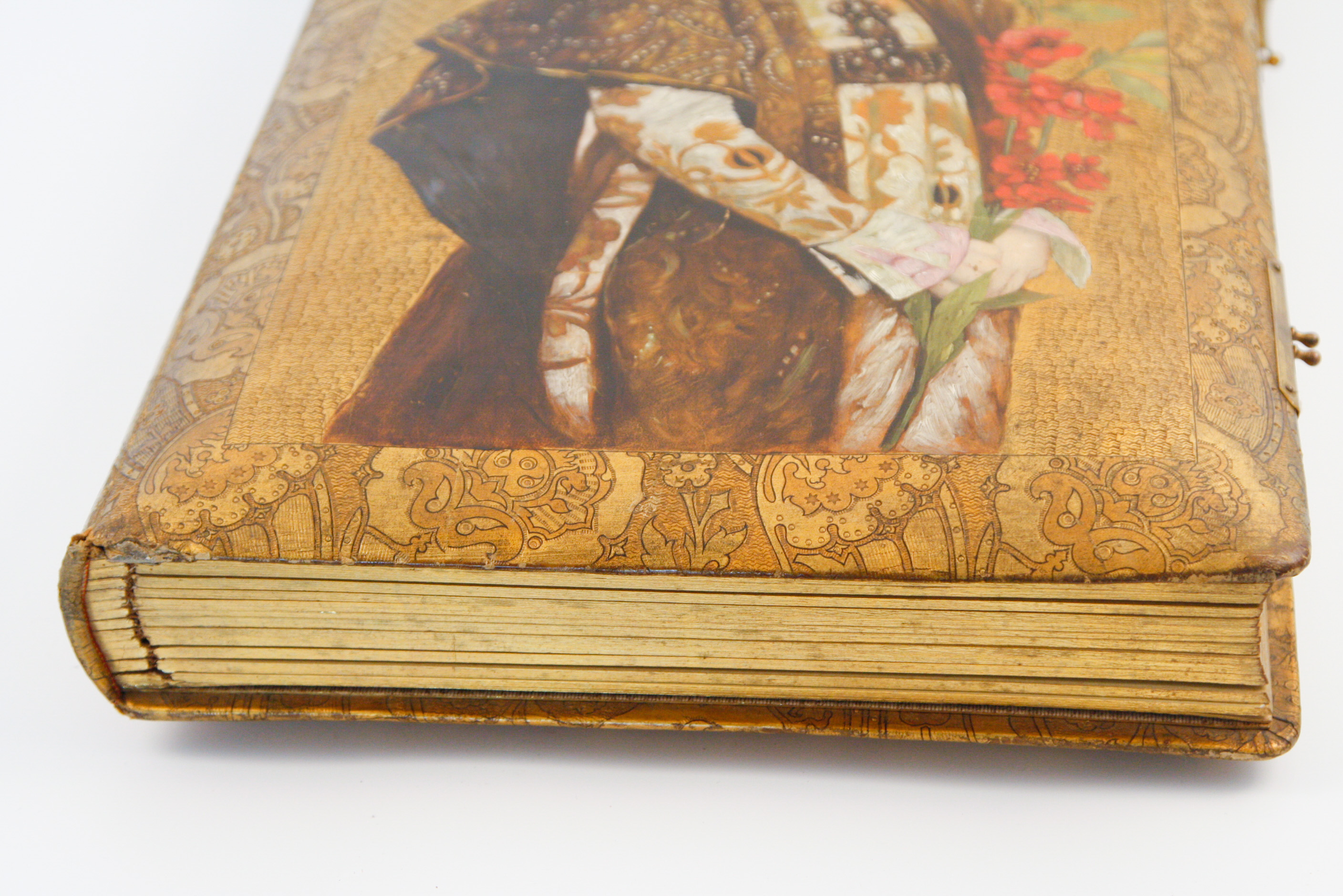 Hand-Painted Art Nouveau German Photograph Album
