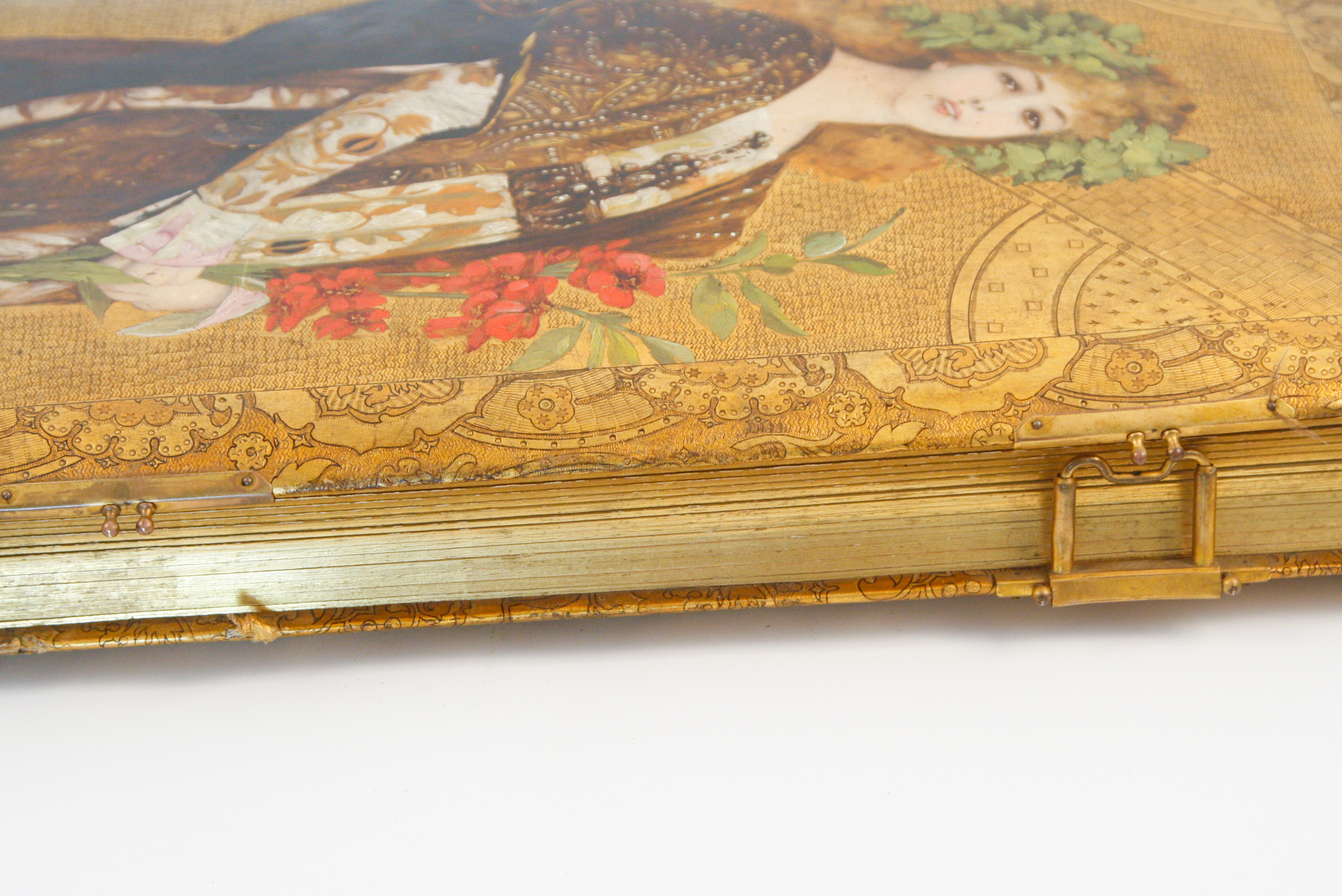 Hand-Painted Art Nouveau German Photograph Album
