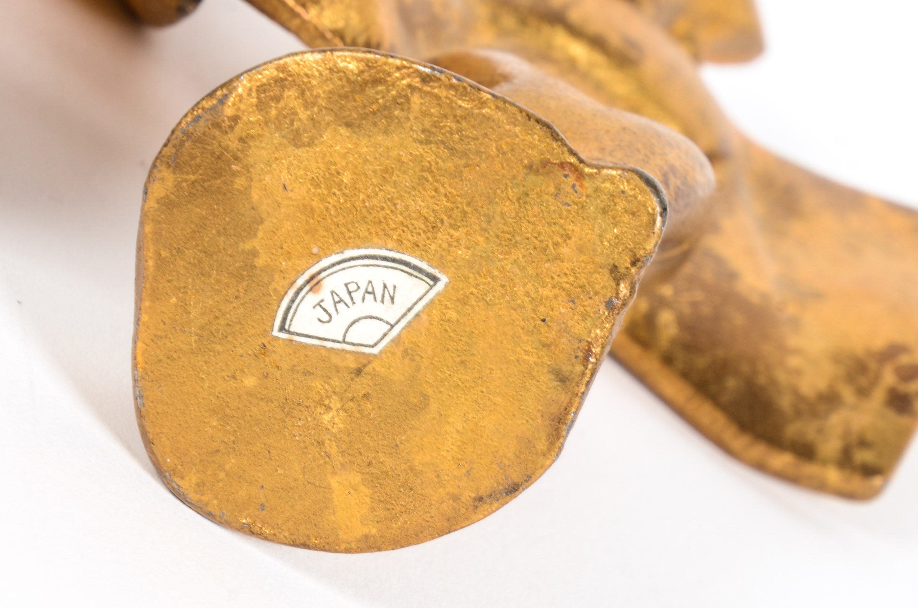 Goldtone Japanese Figures