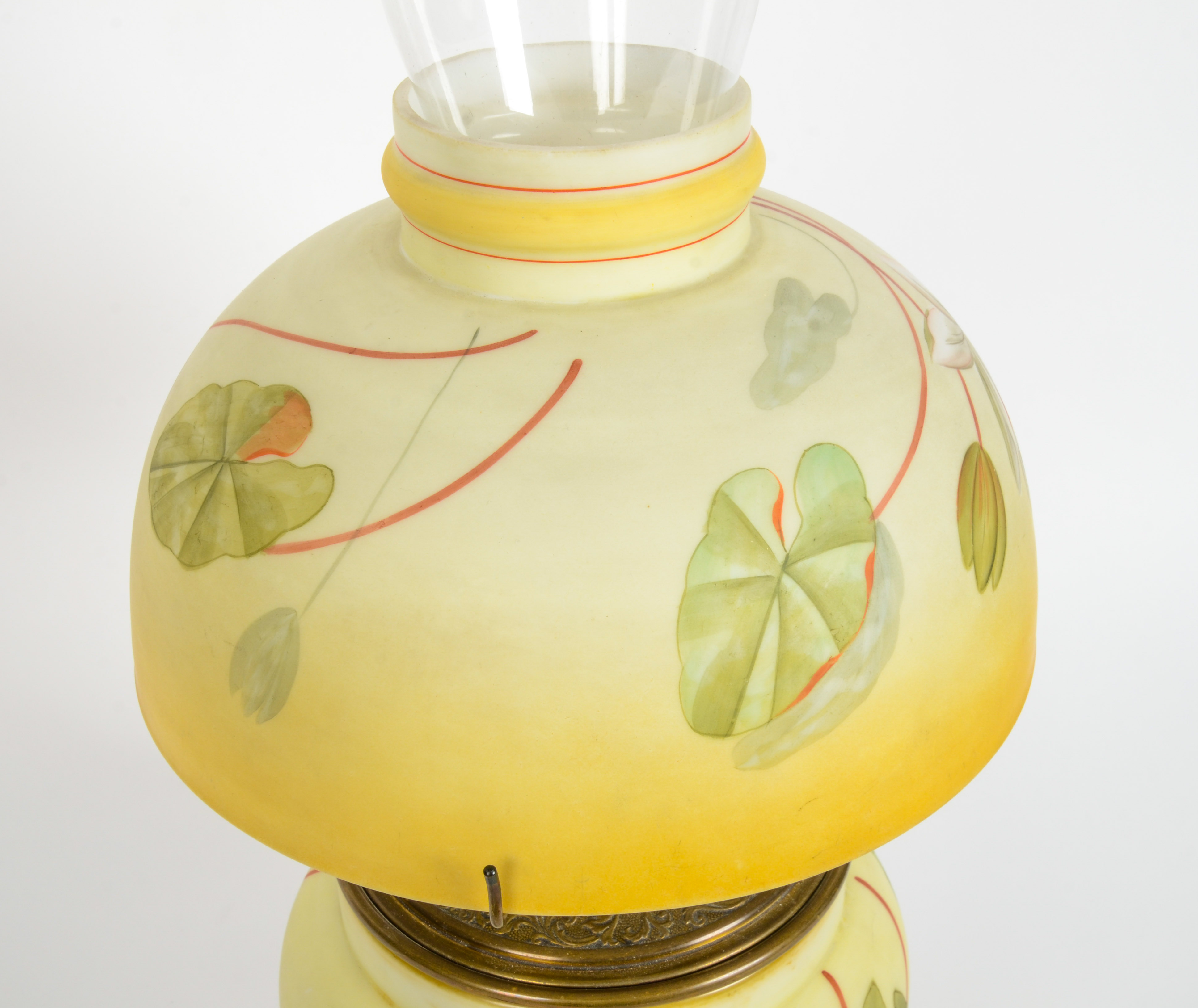 "Improved Bristol" Converted Antique Brass Oil Lamp