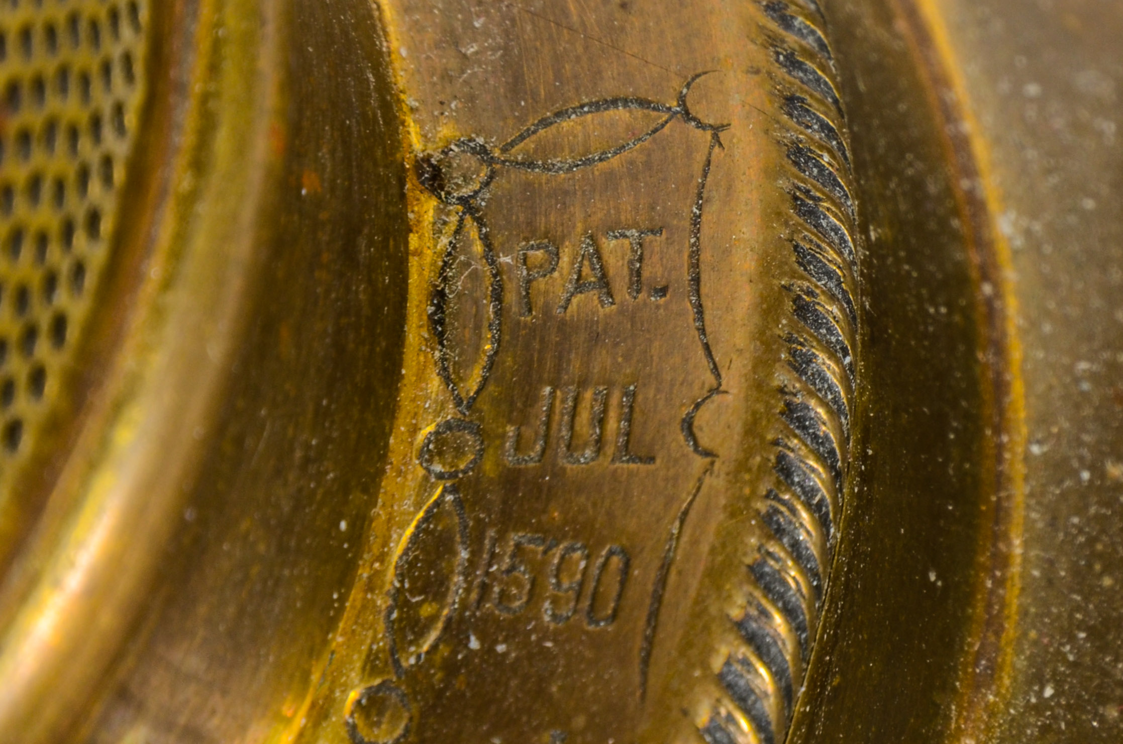 "Improved Bristol" Converted Antique Brass Oil Lamp