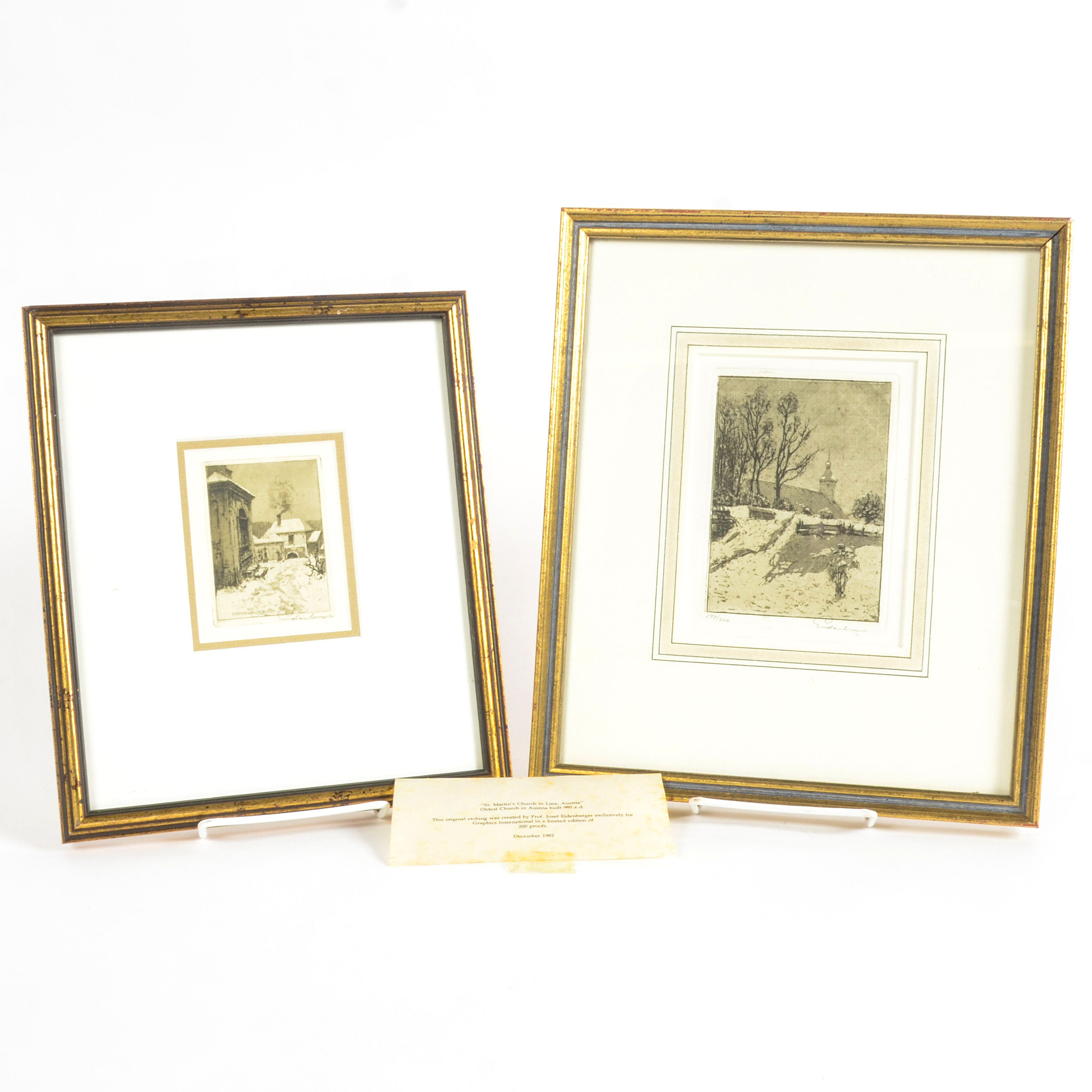 Josef Eidenberger Copper Engravings