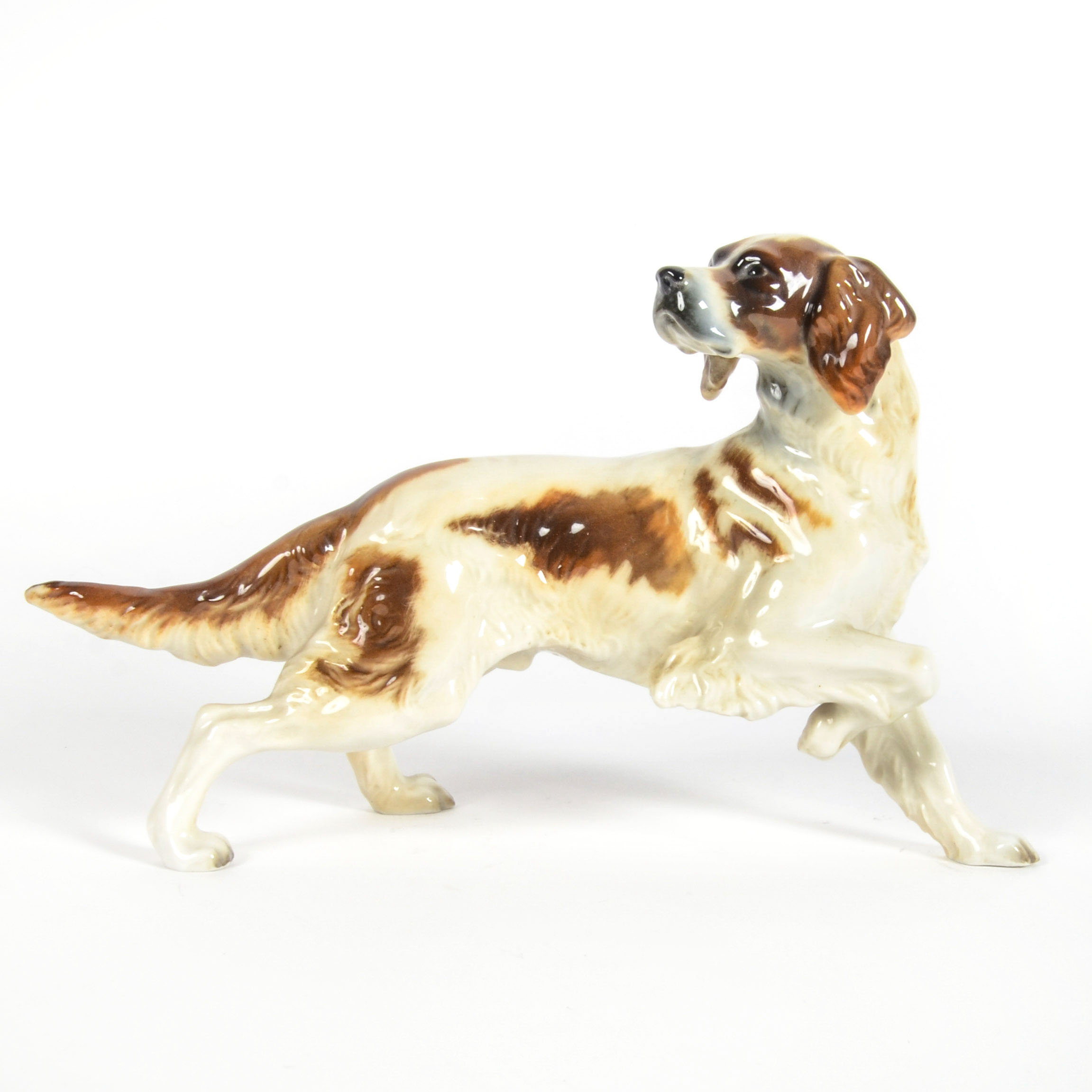 Hand-Painted Porcelain Dog Figurine