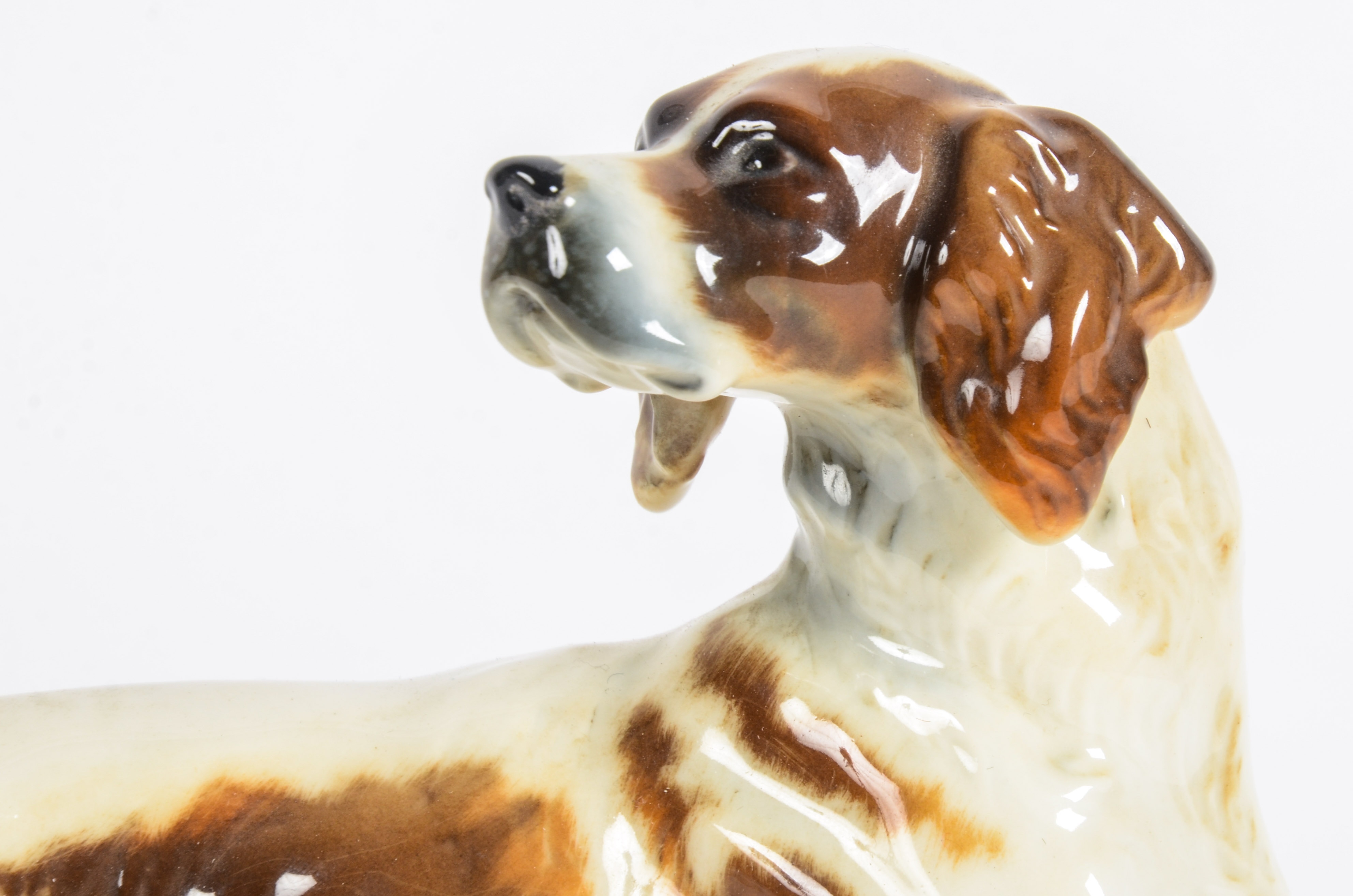 Hand-Painted Porcelain Dog Figurine