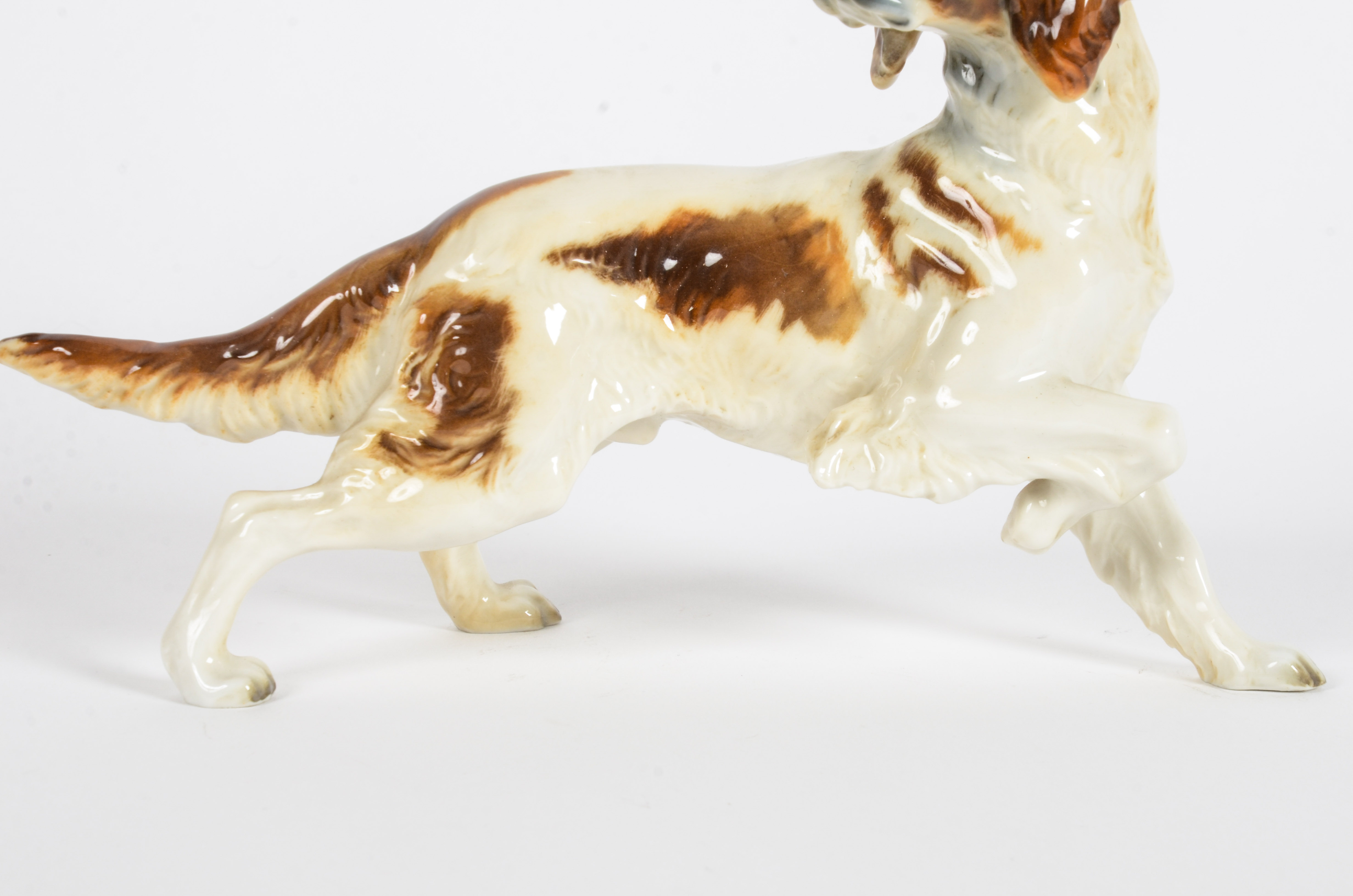 Hand-Painted Porcelain Dog Figurine