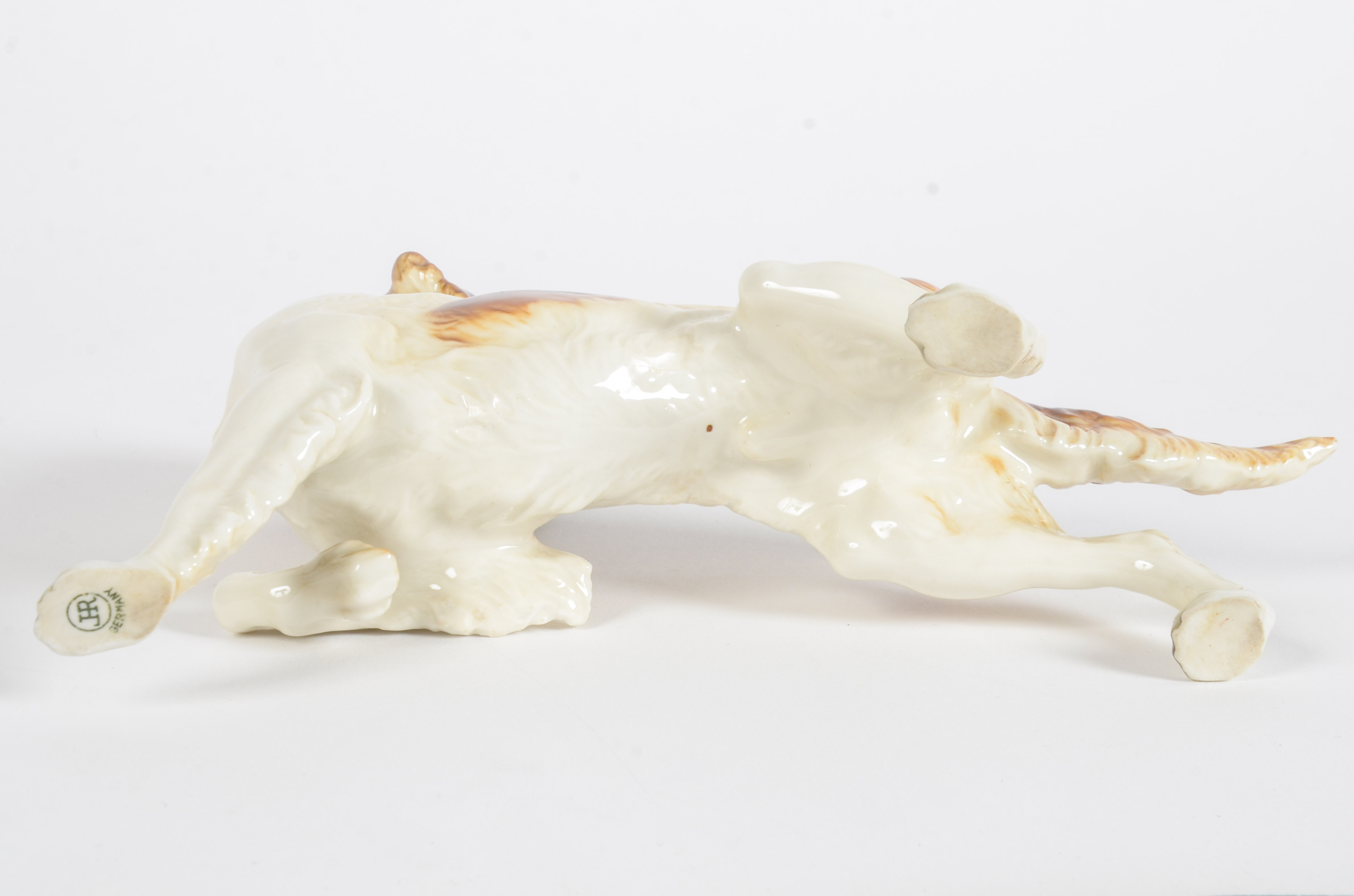 Hand-Painted Porcelain Dog Figurine