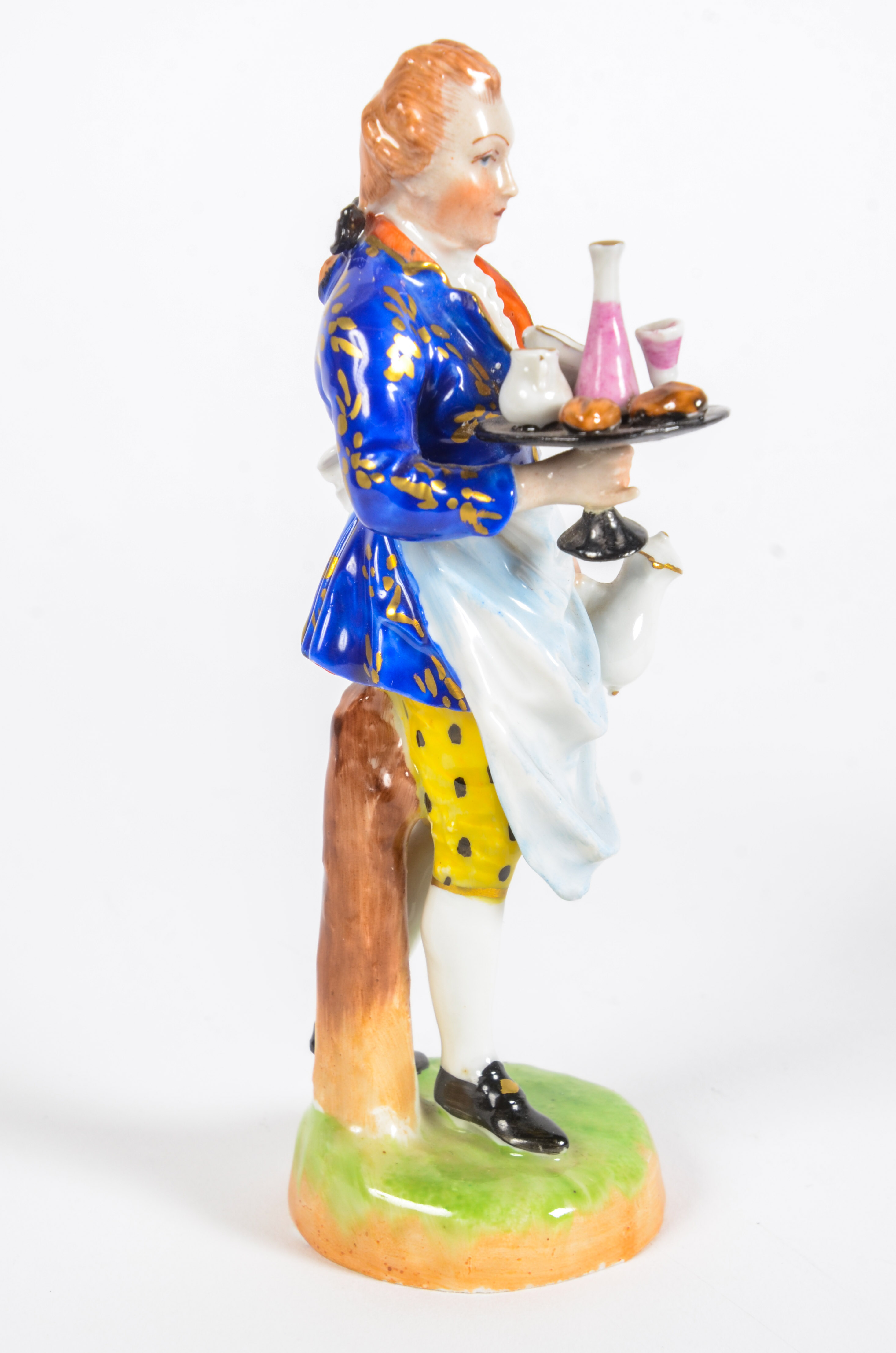 Pair of Hand-Painted Dresden Figurines