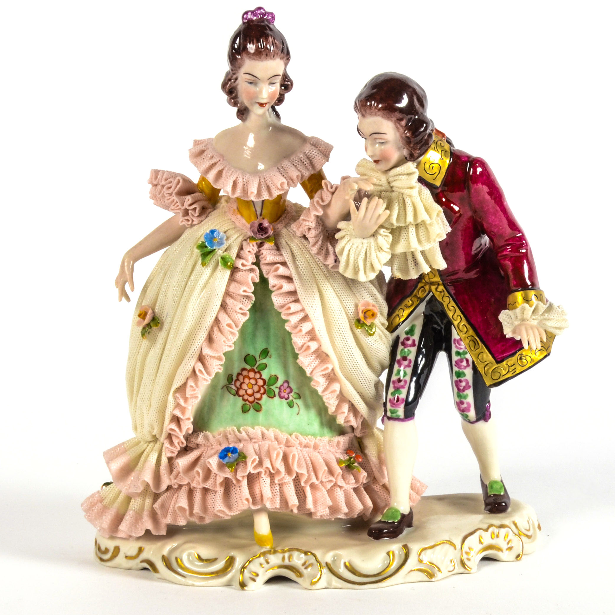Dresden Dancing Couple Figurine