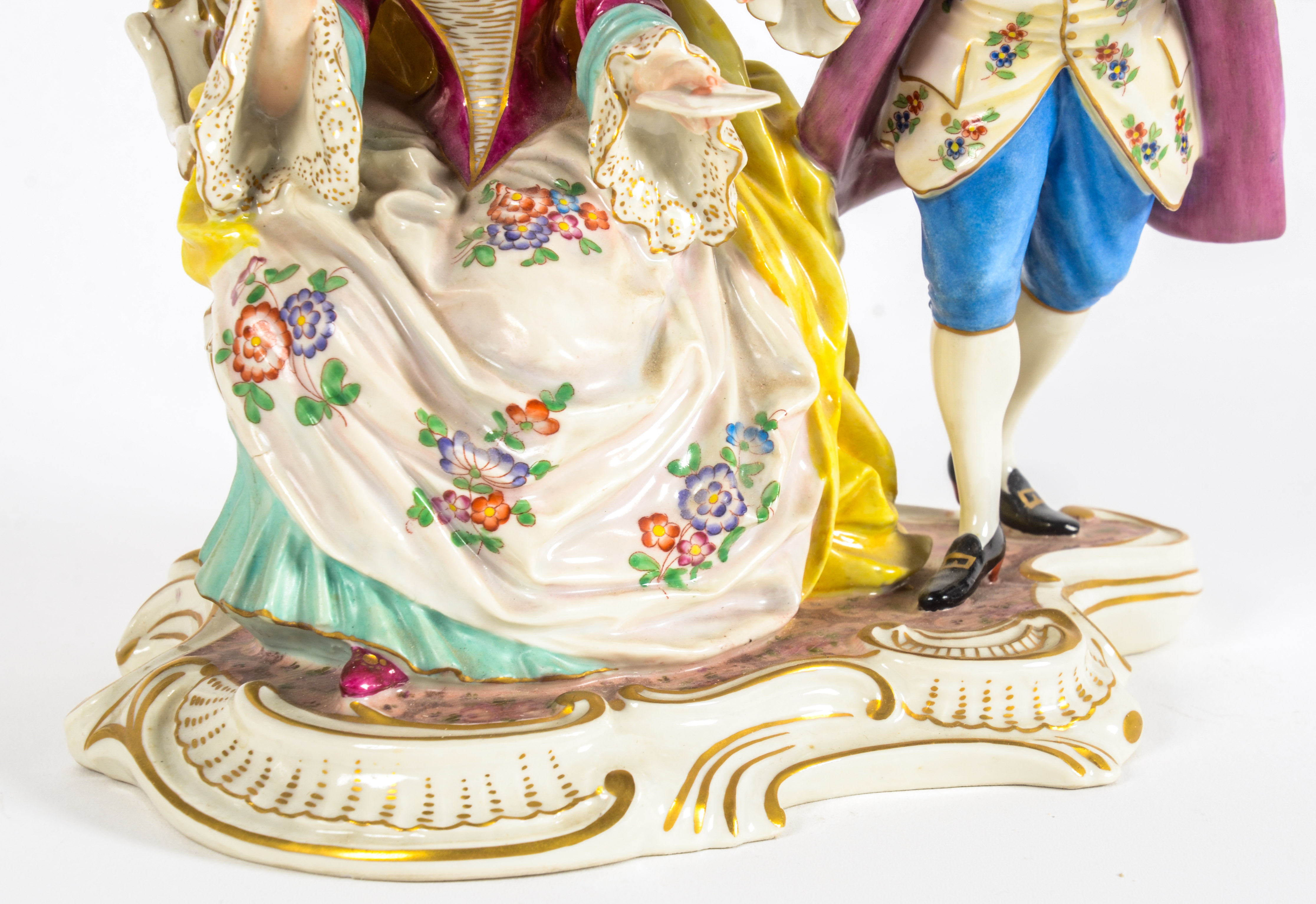 Capodimonte Hand-Painted Porcelain Figurine