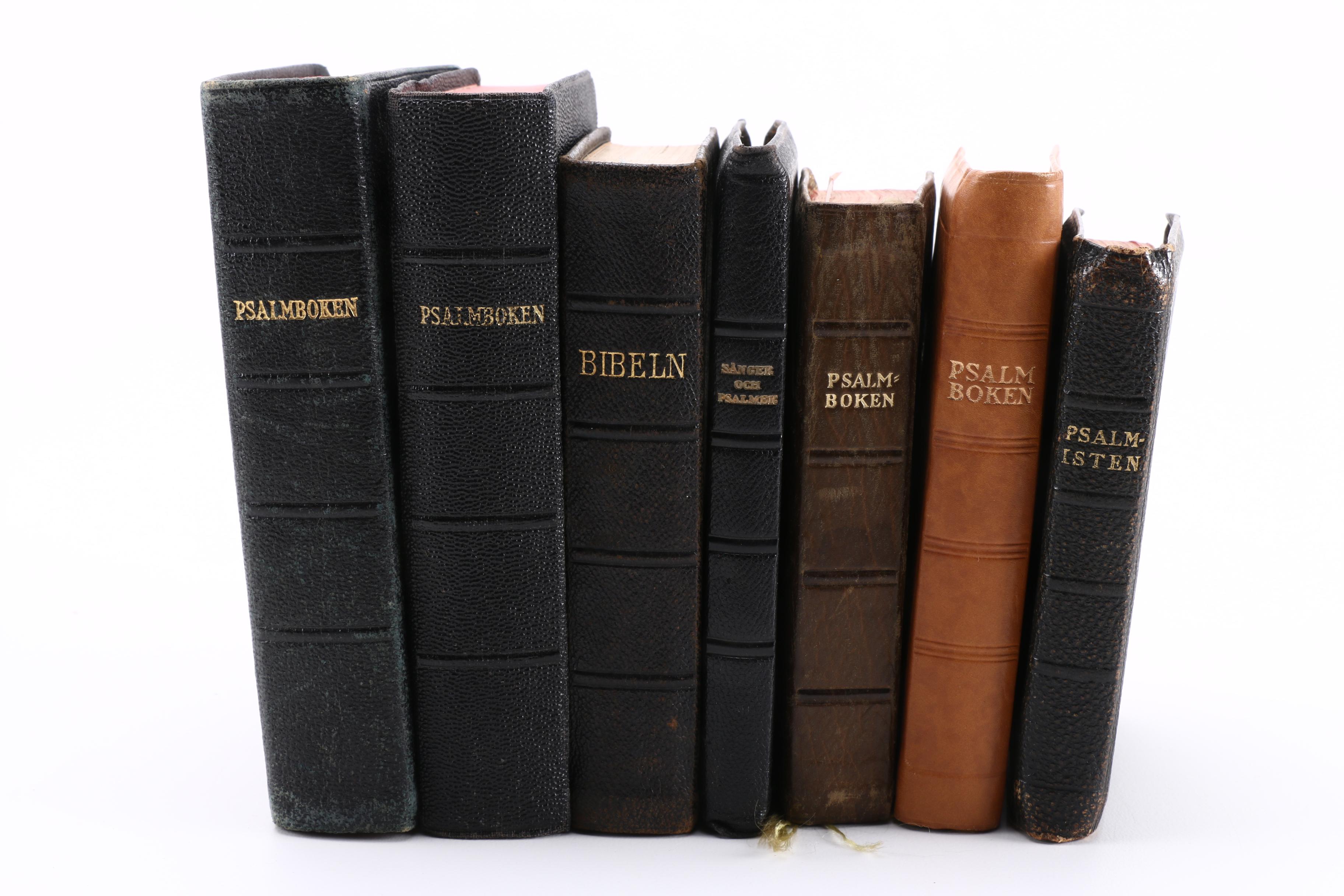 Assortment of Swedish Religious Books