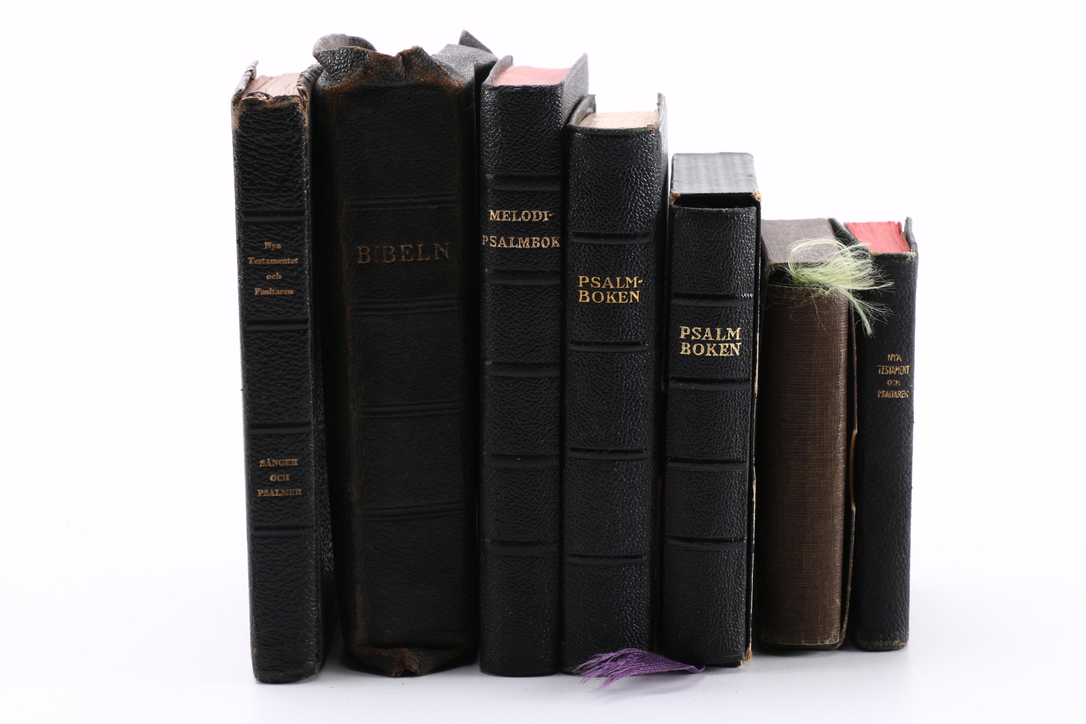 Assortment of Swedish Religious Books