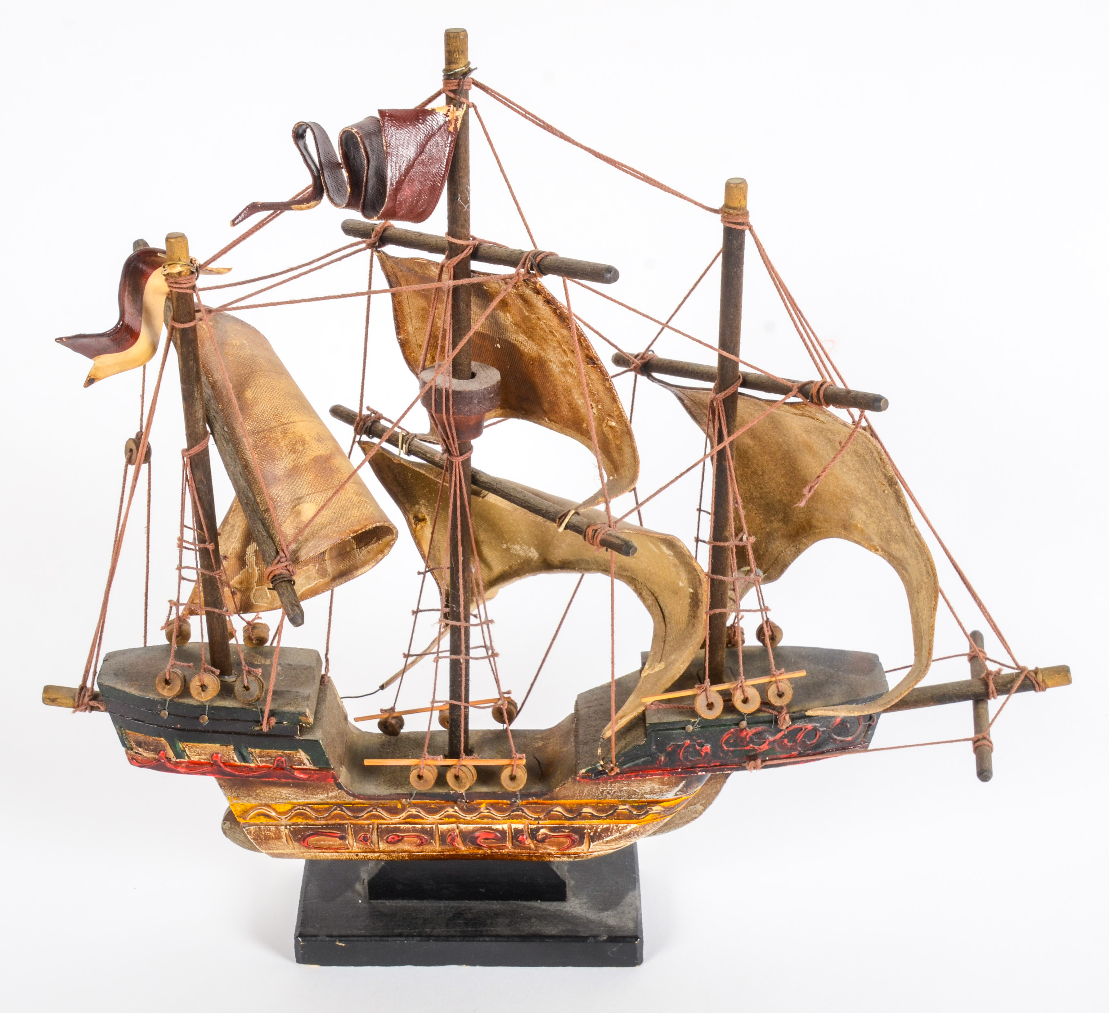 Collection of Wooden Model Ships