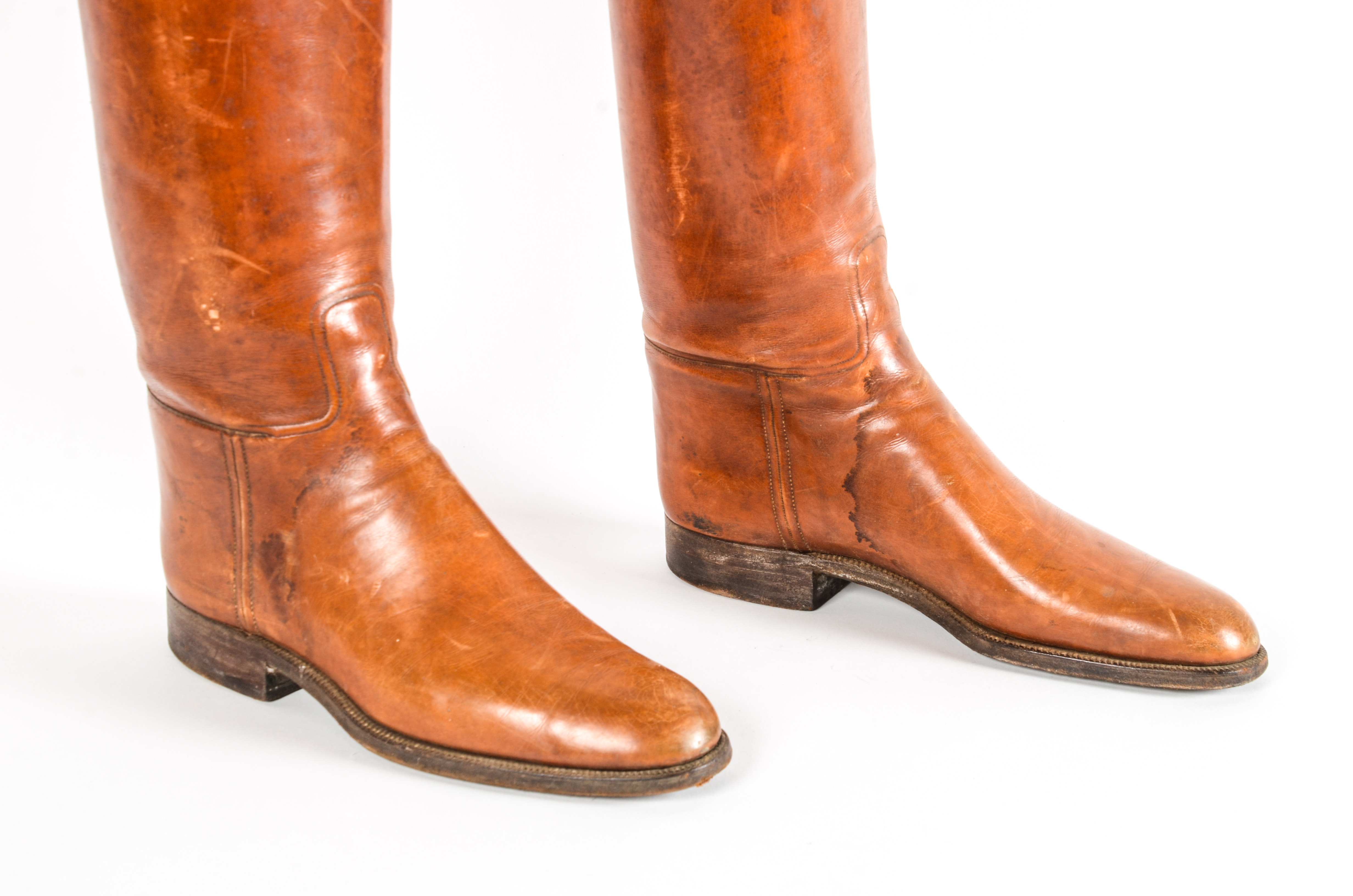 Pair of Riding Boots with Antique Boot Stretchers