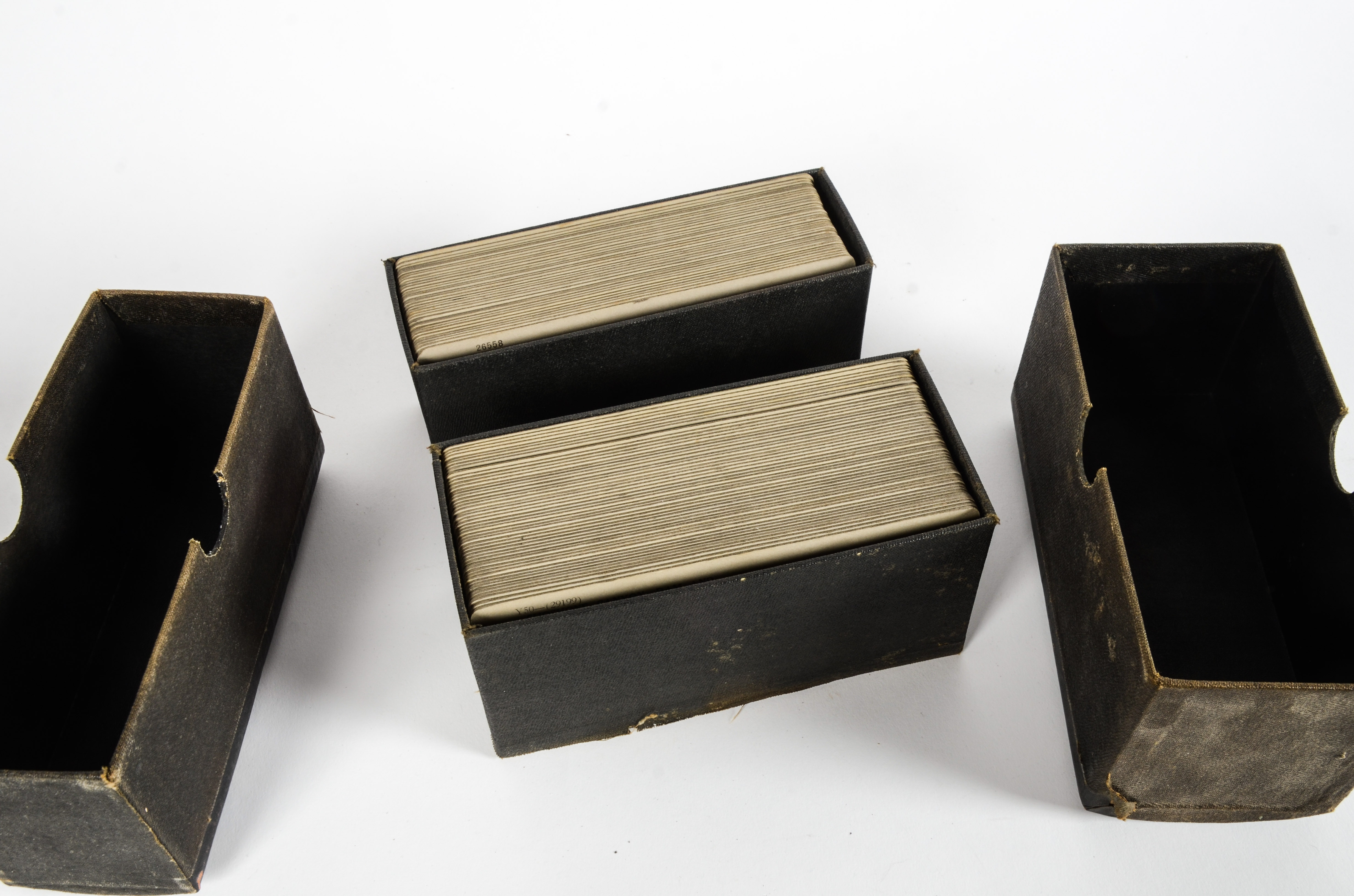 Collection of Antique Photo Stereograph Cards in Slipcases