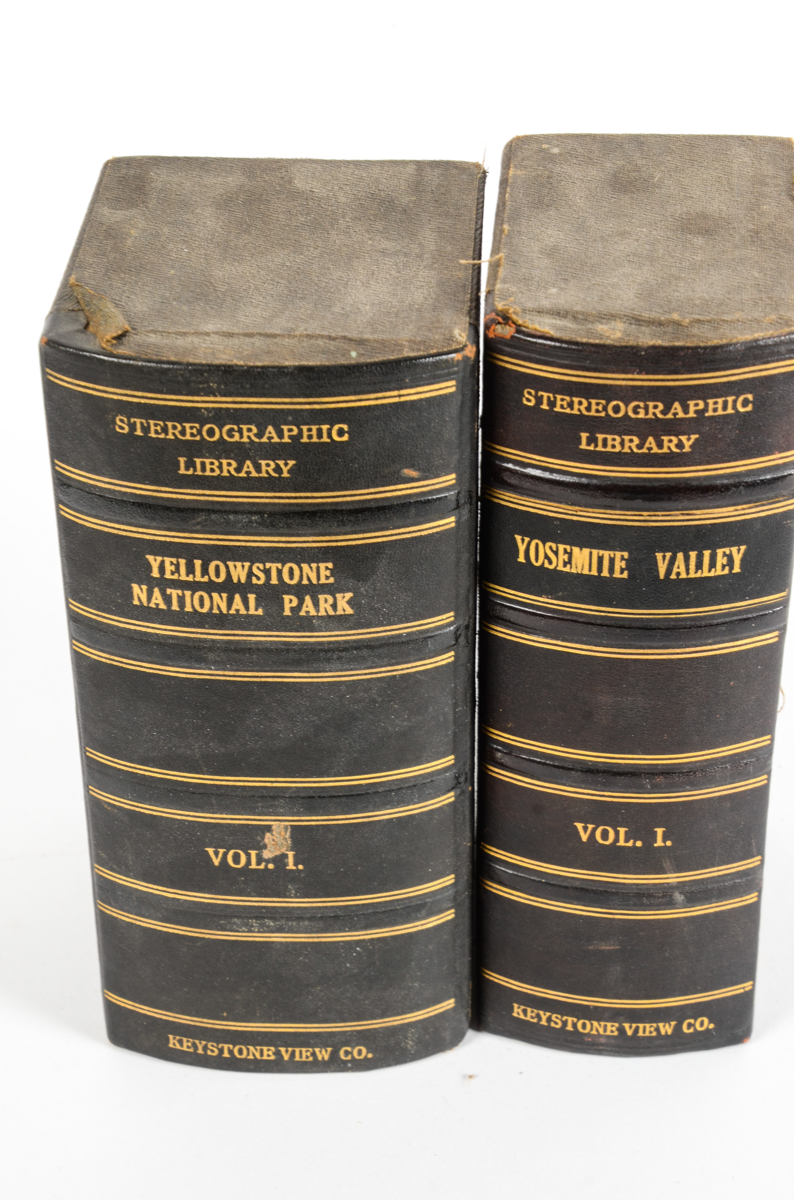 Collection of Antique Photo Stereograph Cards in Slipcases