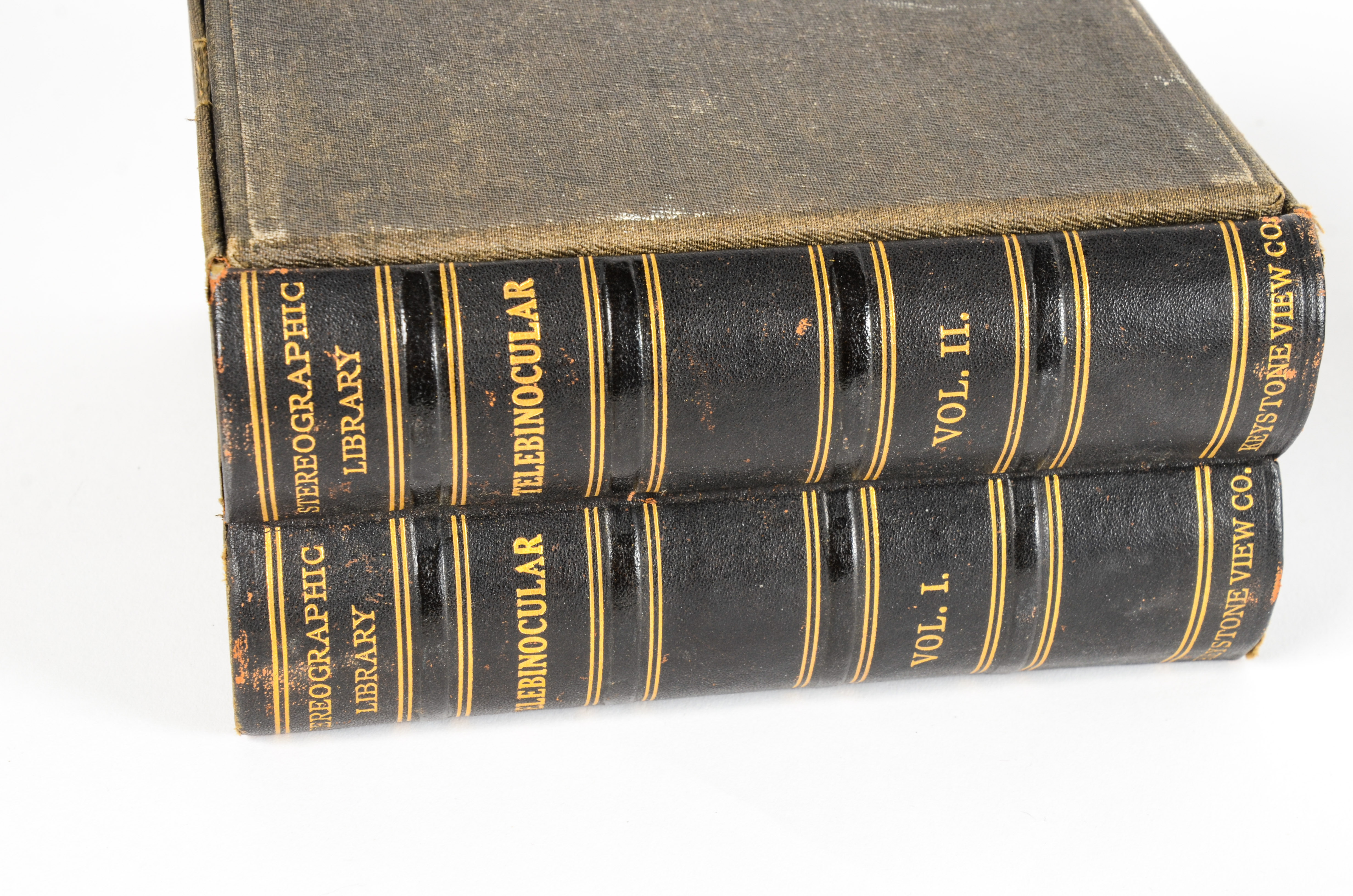 Collection of Antique Photo Stereograph Cards in Slipcases