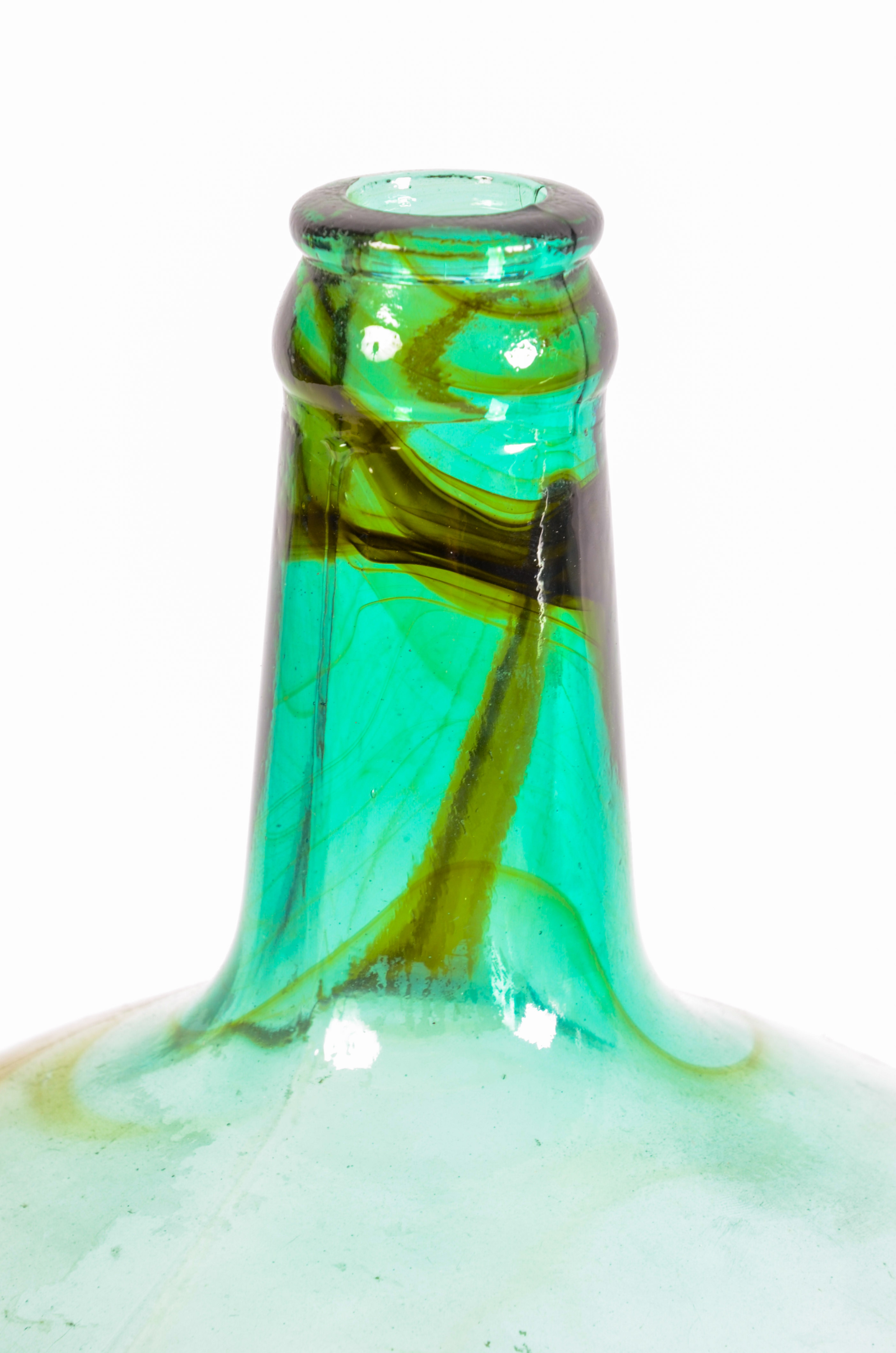 Collection of Mexican Blue Bubble Glass