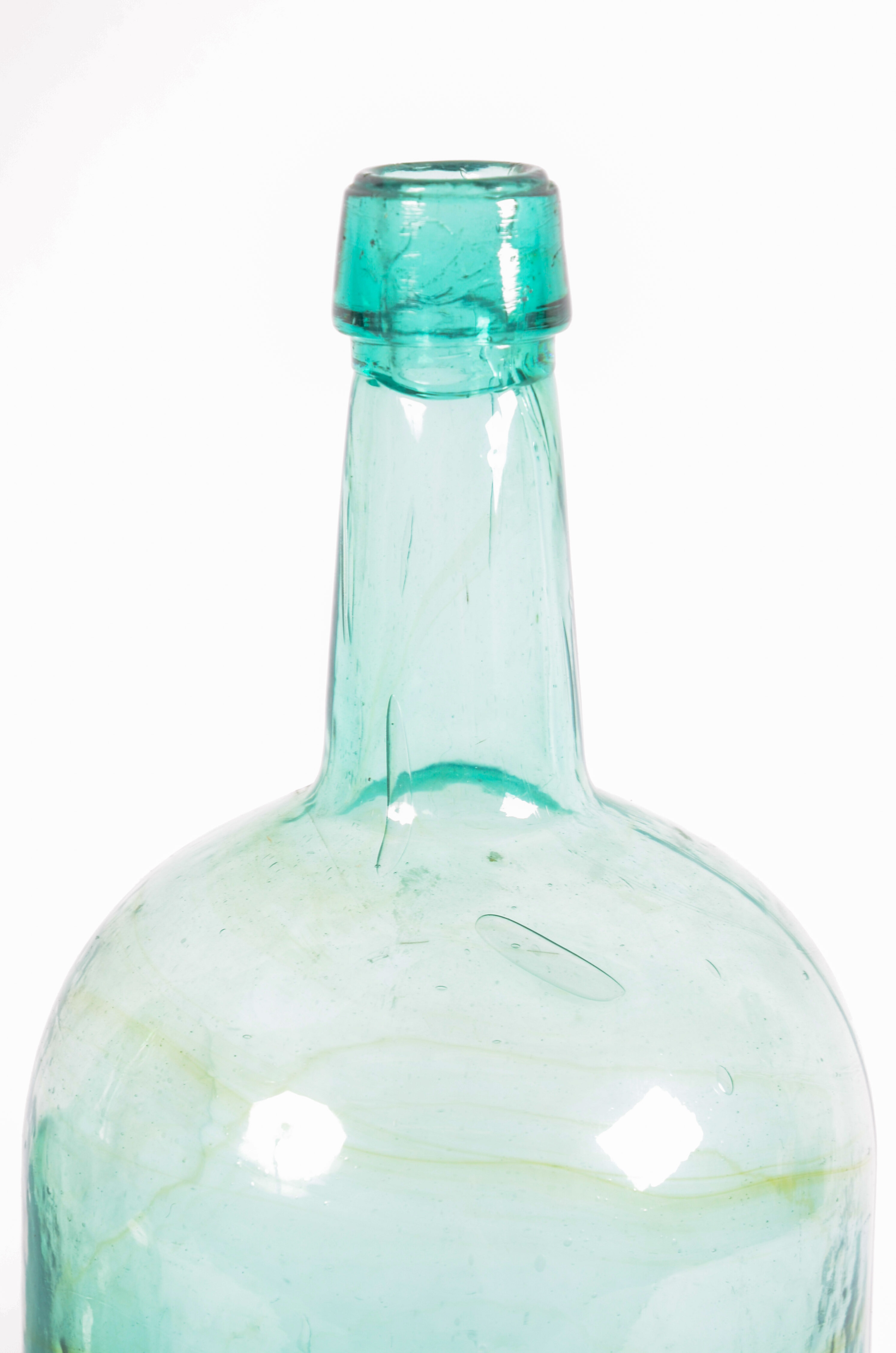 Collection of Mexican Blue Bubble Glass