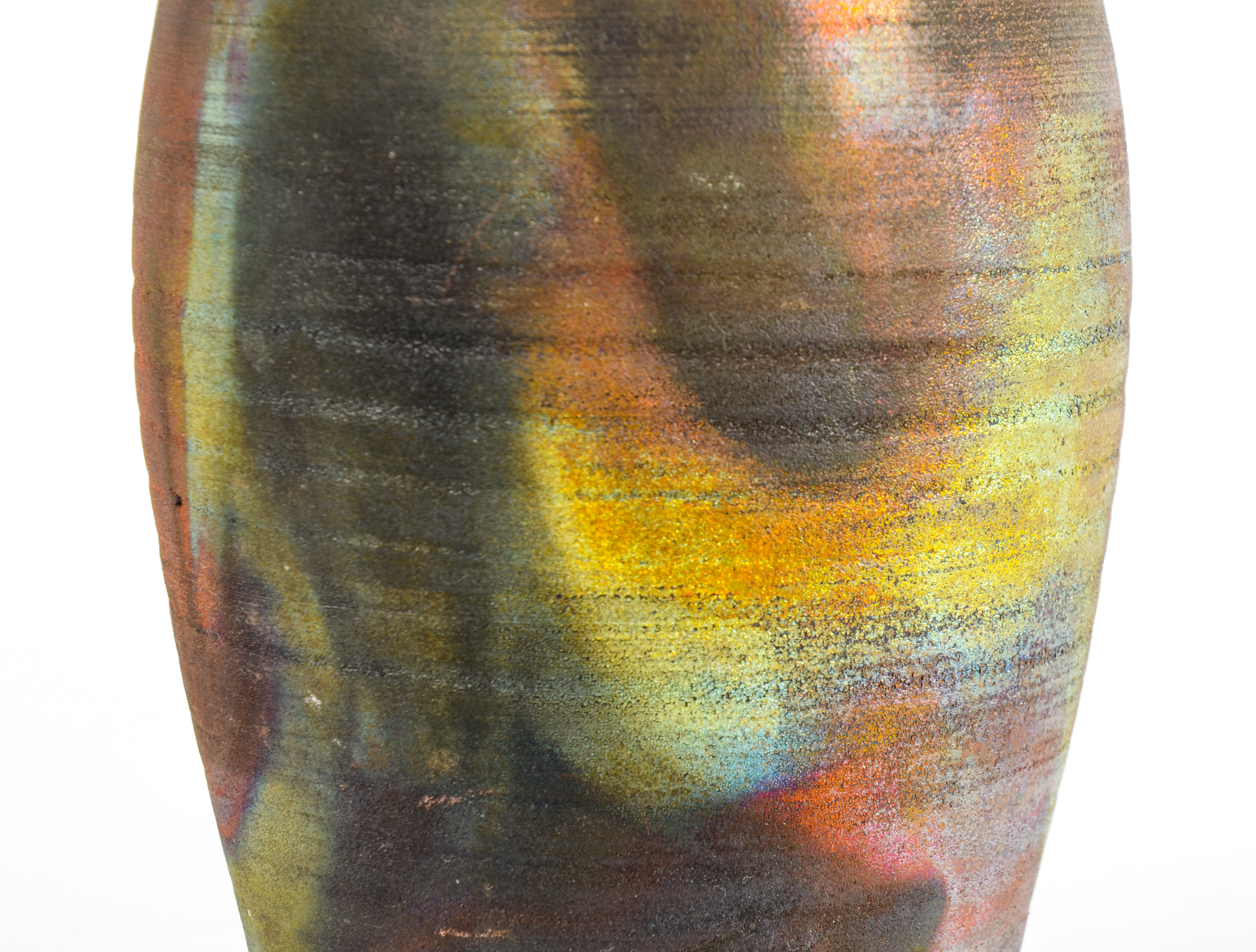 Signed Raku Art Pottery Vessel