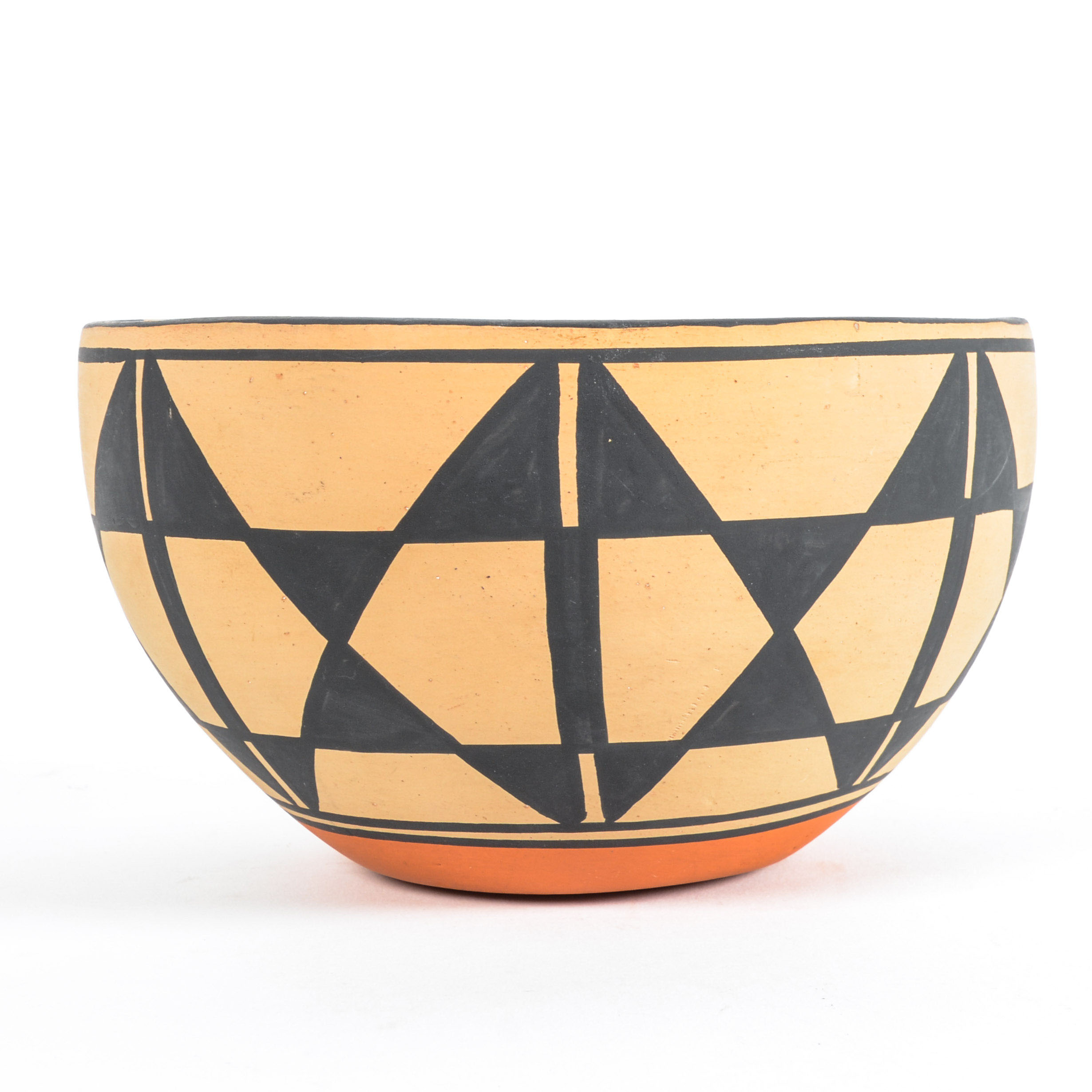 Darrin Aguilar Santo Domingo "Kewa" Pueblo Pottery Bowl