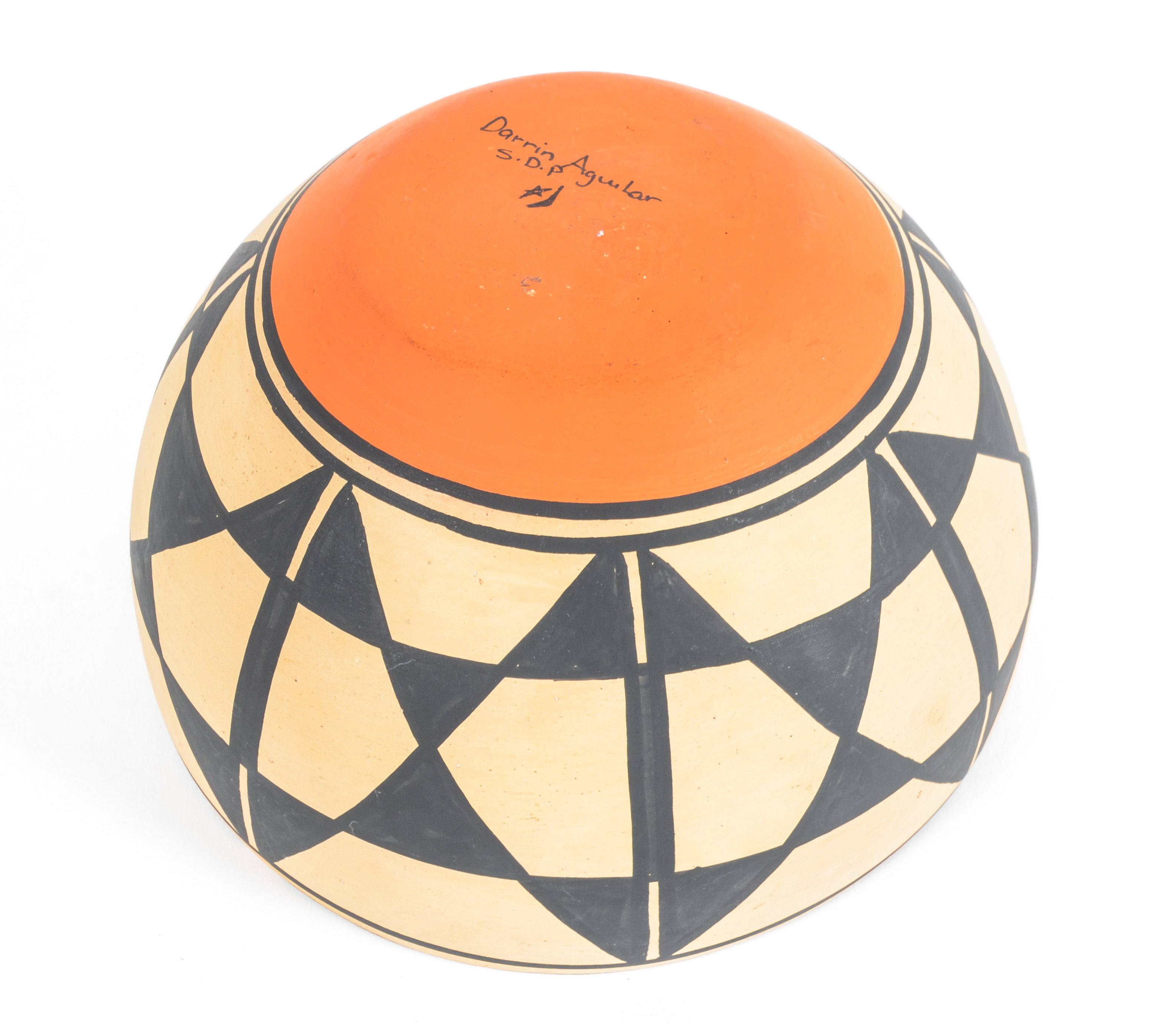 Darrin Aguilar Santo Domingo "Kewa" Pueblo Pottery Bowl