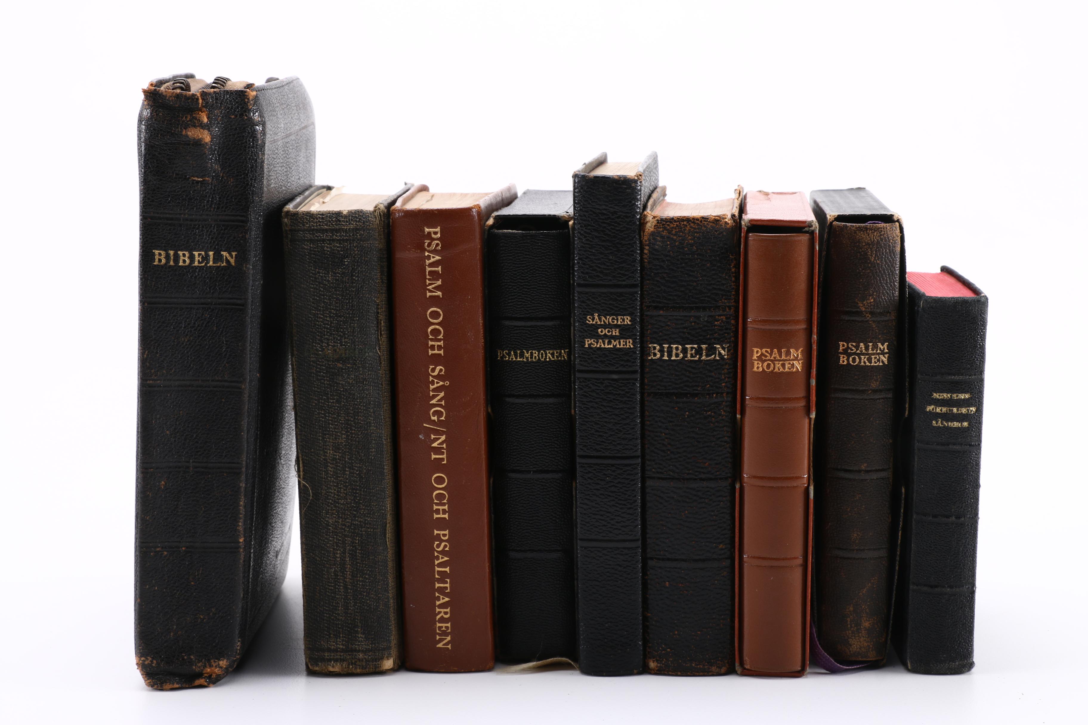 Swedish Bibles and Hymnals