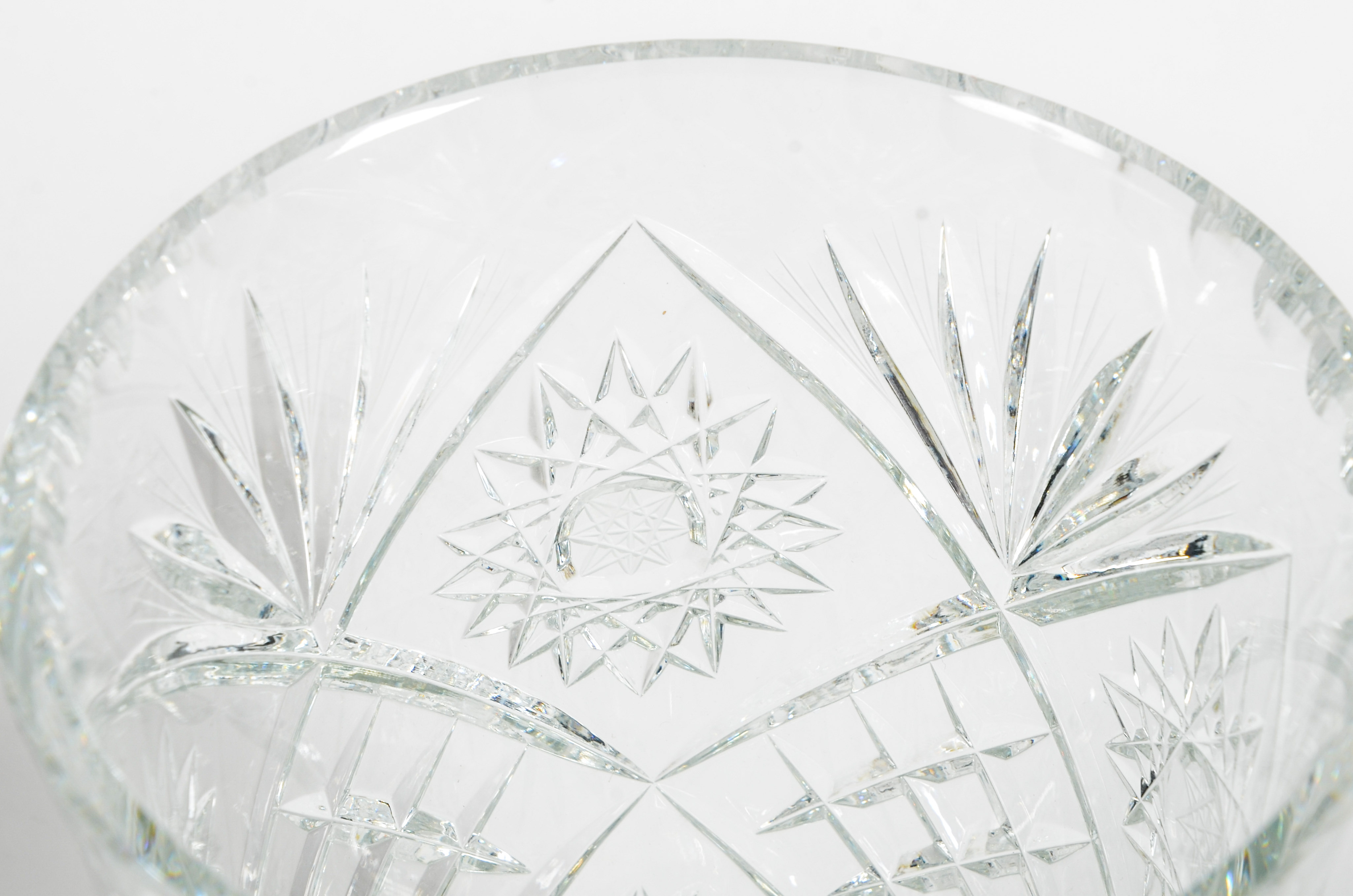 Classic Crystal Vase and Lidded Jar